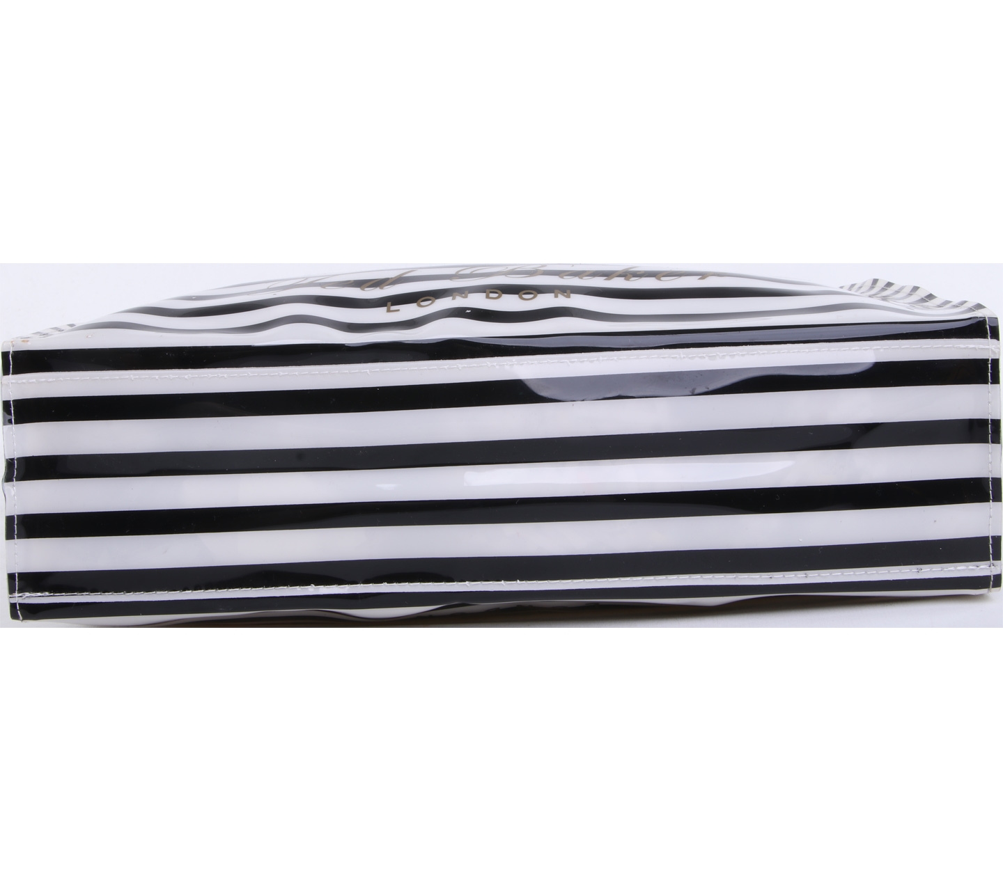 Ted Baker Black And White Striped Tote Bag