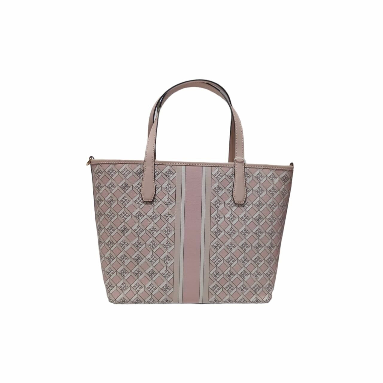 Tory Burch Geo Small Tote Zip Pink with Strap 