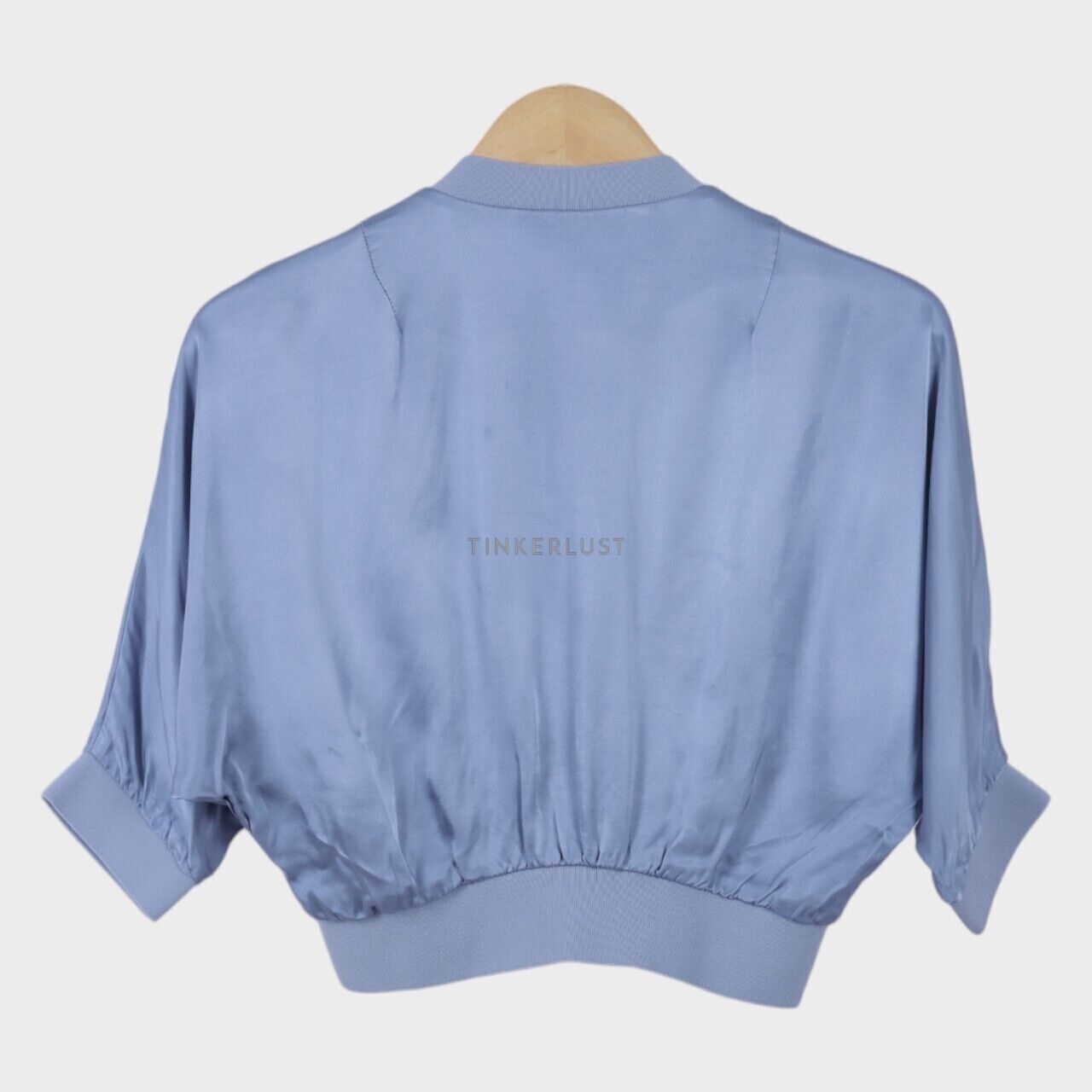 Zara Blue Zipper Blouse