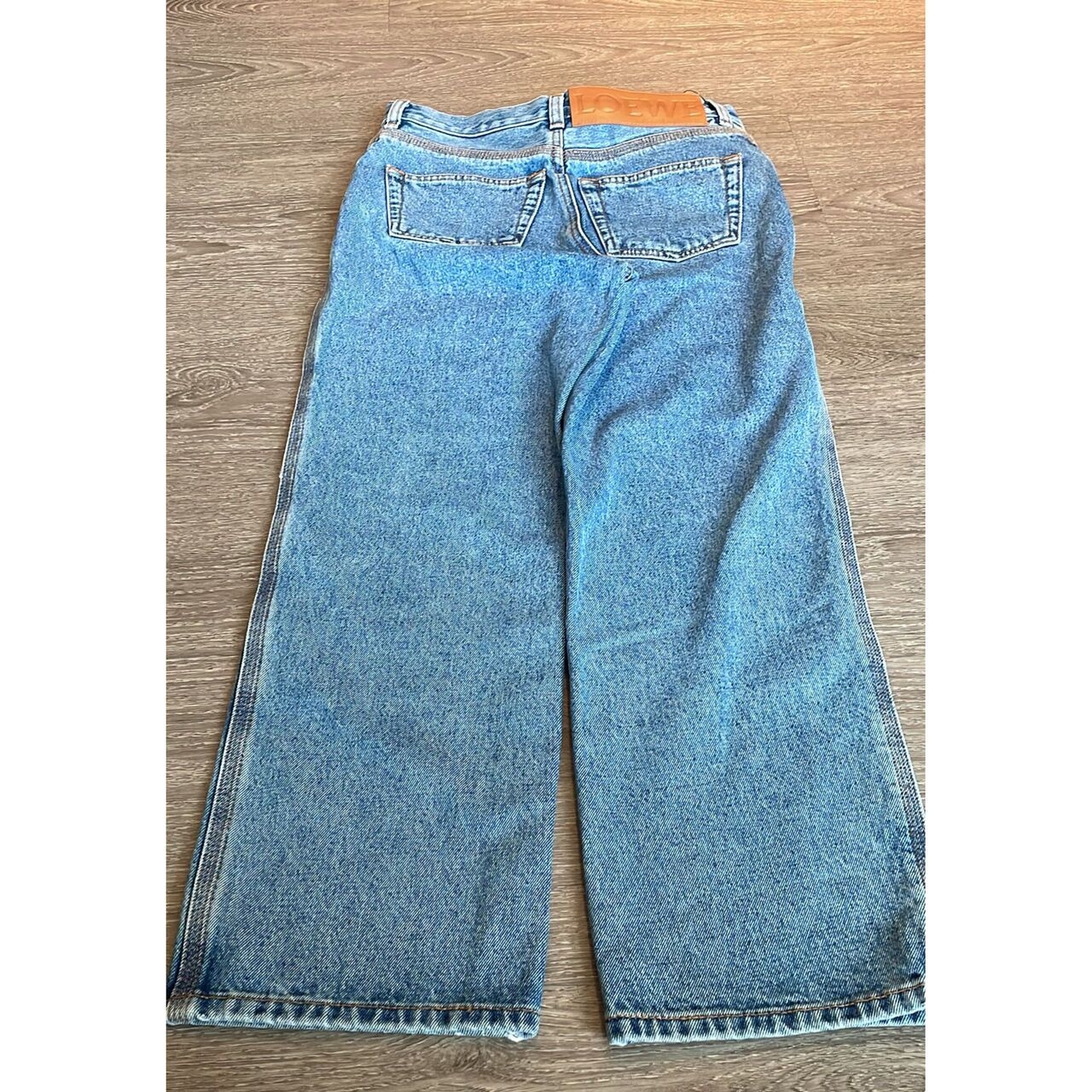 Loewe Anagram Cropped Denim Jeans