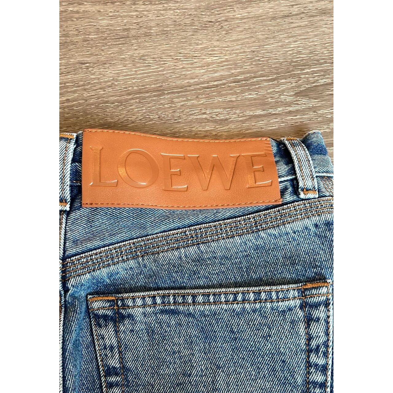 Loewe Anagram Cropped Denim Jeans