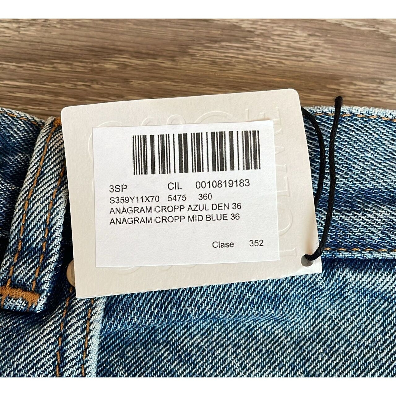 Loewe Anagram Cropped Denim Jeans