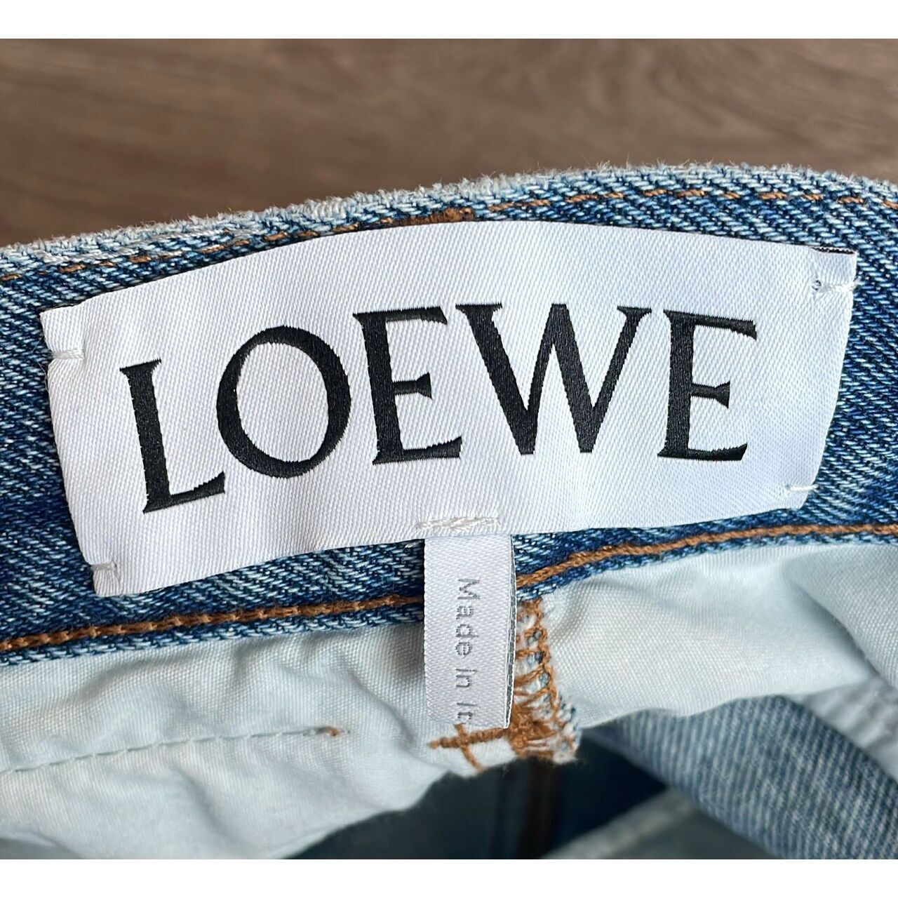 Loewe Anagram Cropped Denim Jeans