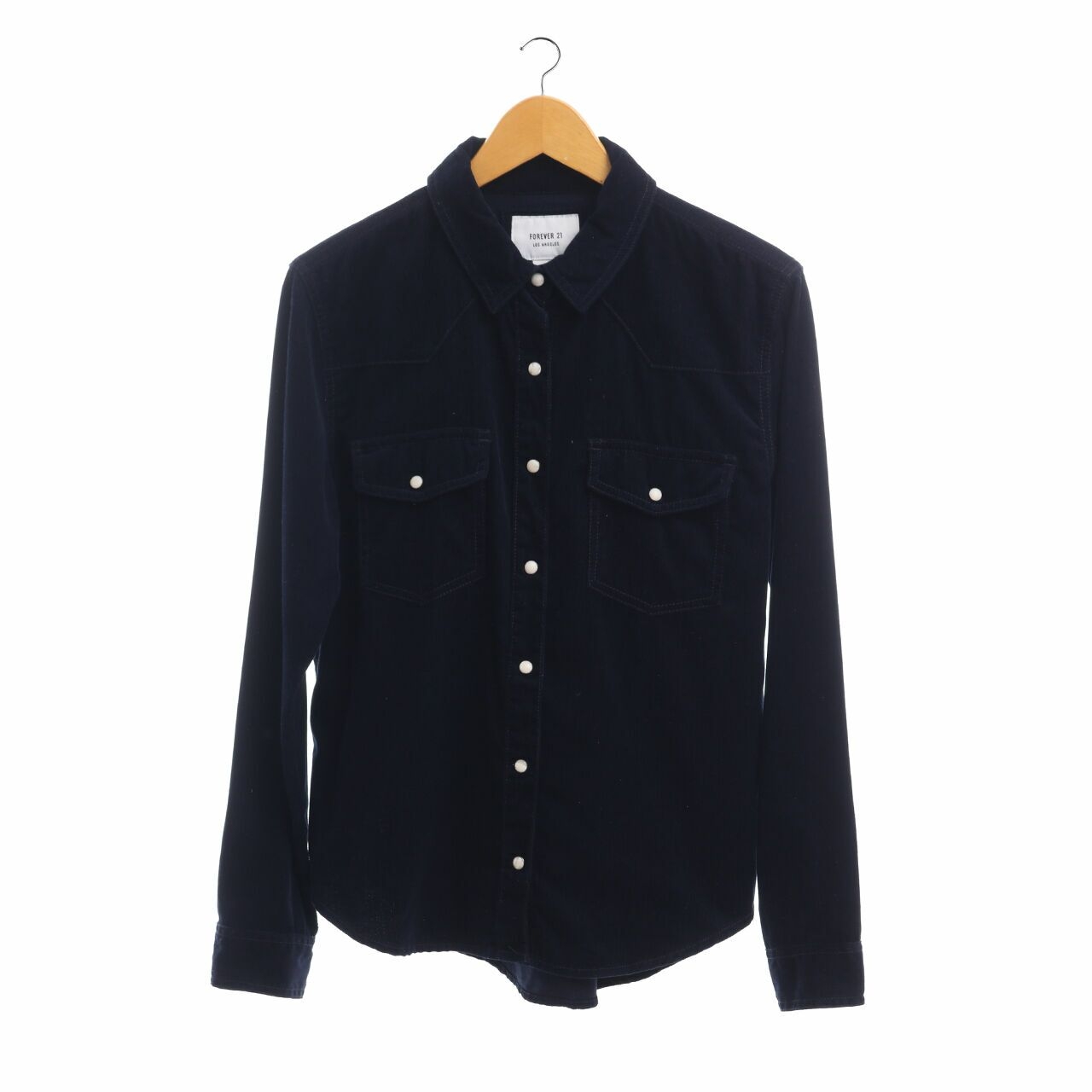 Forever 21 Navy Curduroy Shirt