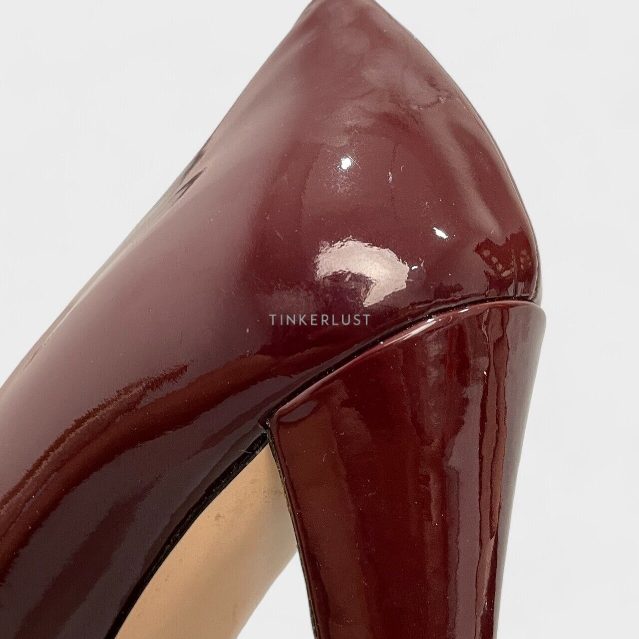 Miu Miu Vernice Burgundy Pumps Heels 