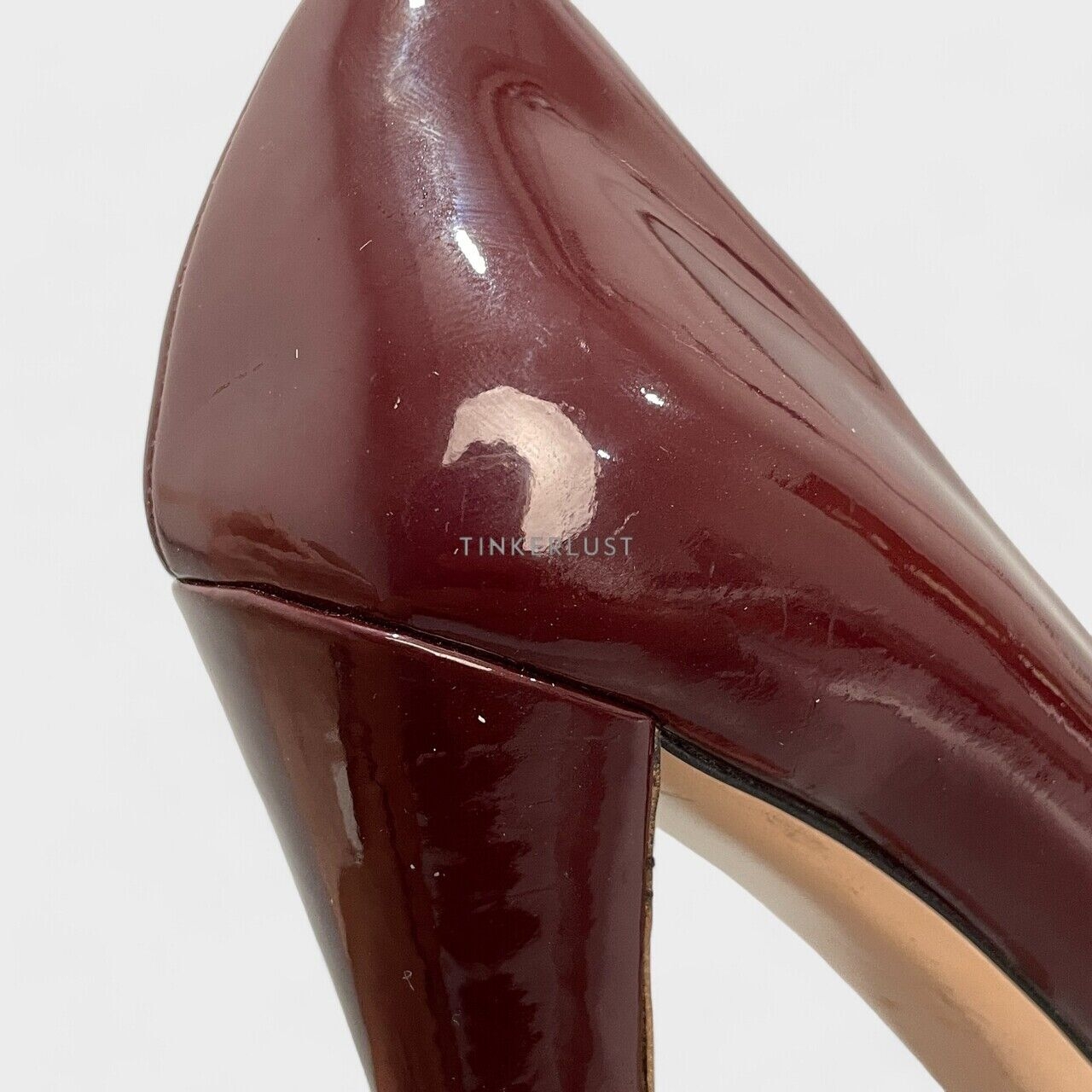 Miu Miu Vernice Burgundy Pumps Heels 