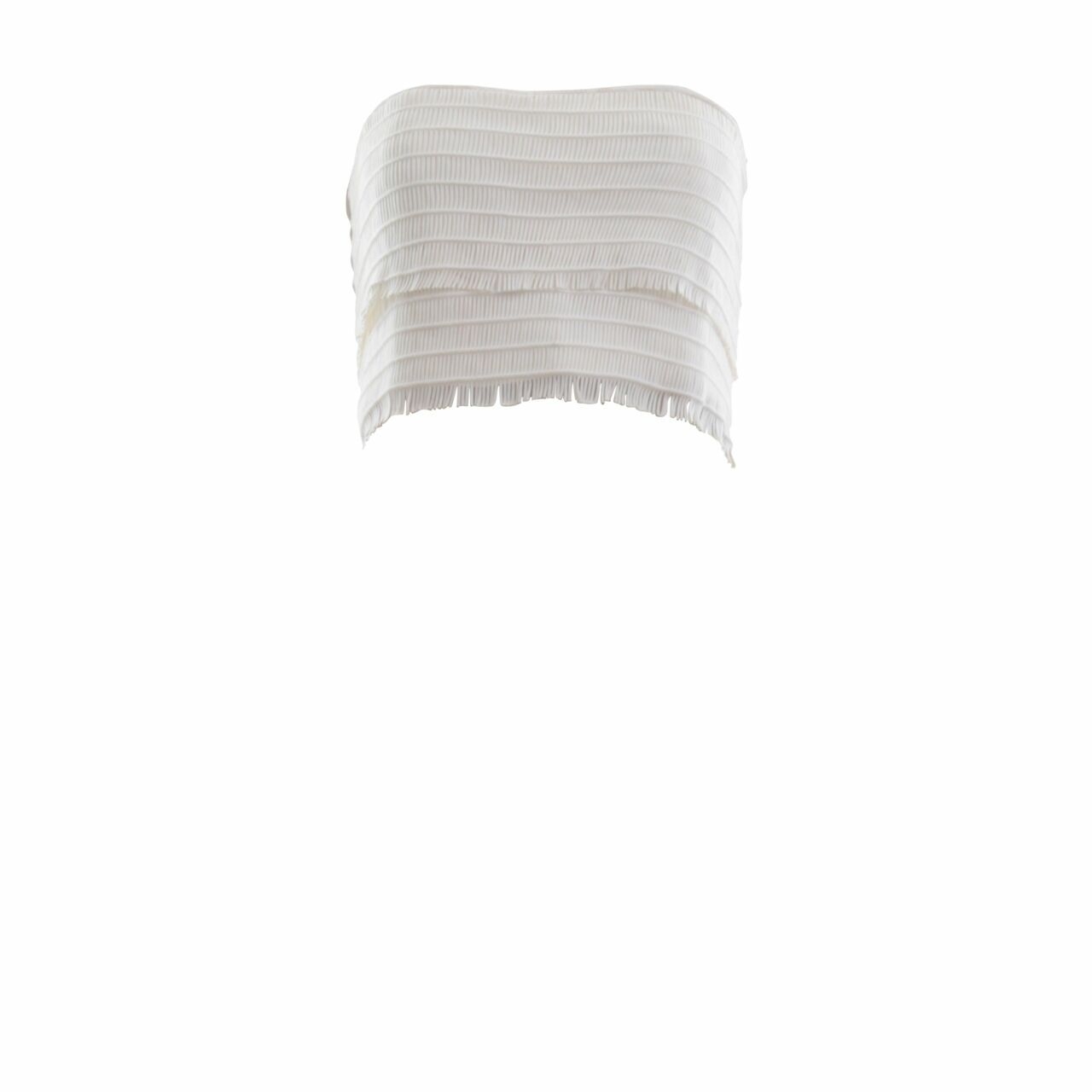 Suki The Label Off White Tube Crop Sleeveless