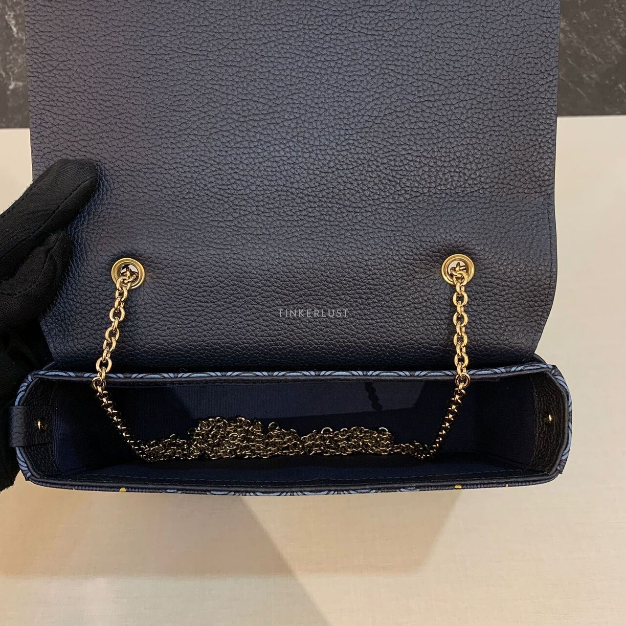 Faure Le Page Calibre 21 Navy GHW 2023 Shoulder Bag