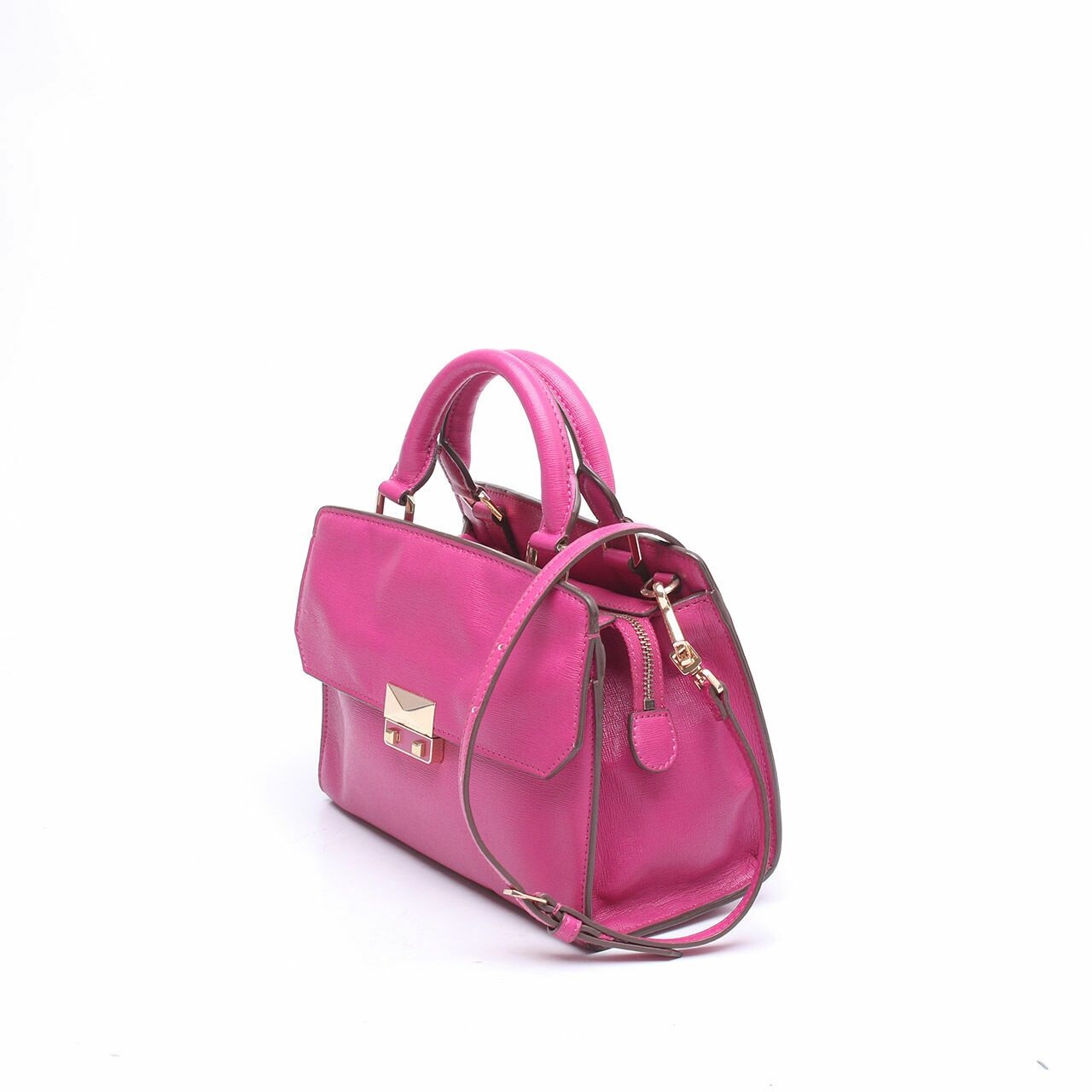 Charles & Keith Magenta Satchel