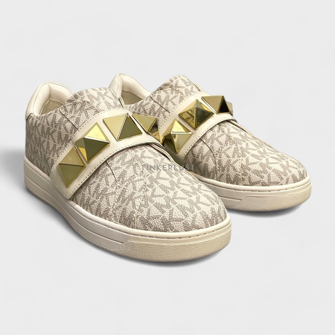 Michael Kors Kenna Studded Cream Sneakers