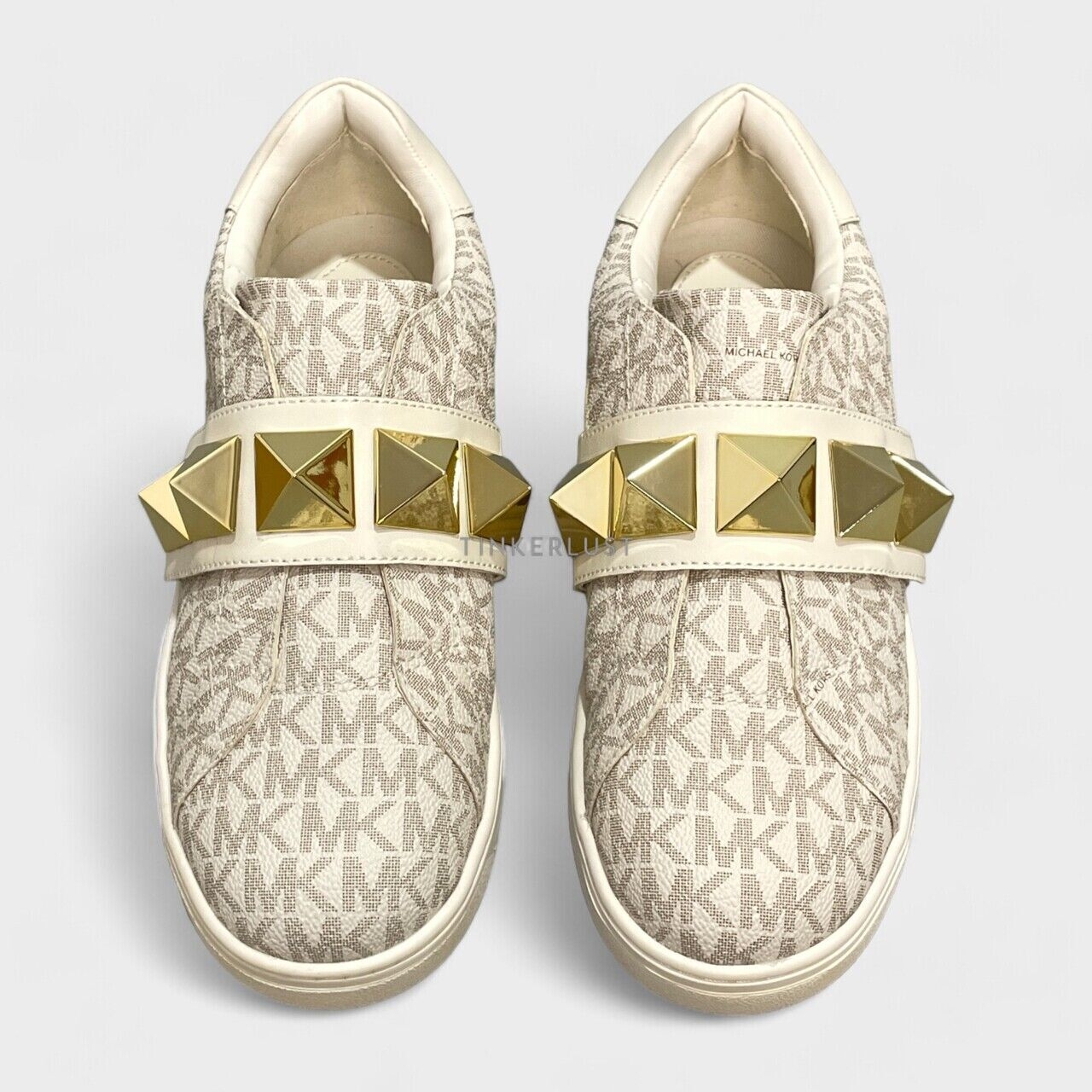 Michael Kors Kenna Studded Cream Sneakers