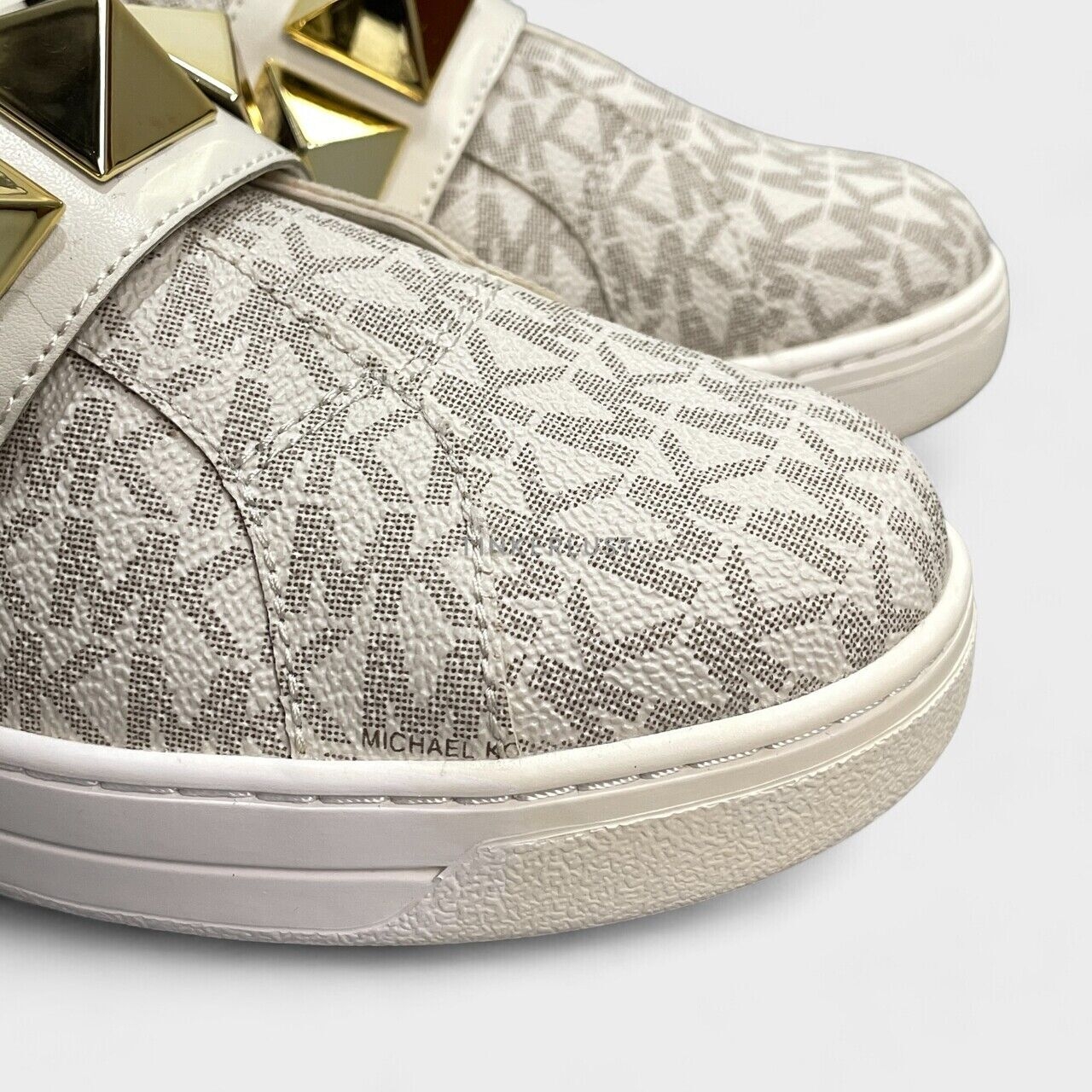 Michael Kors Kenna Studded Cream Sneakers