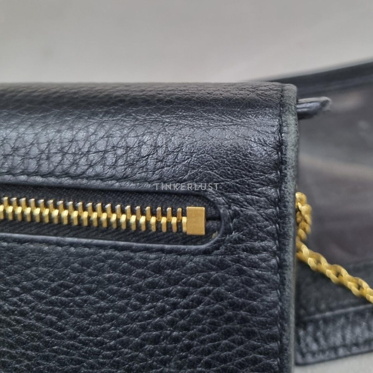 Prada Black GHW Long Wallet 