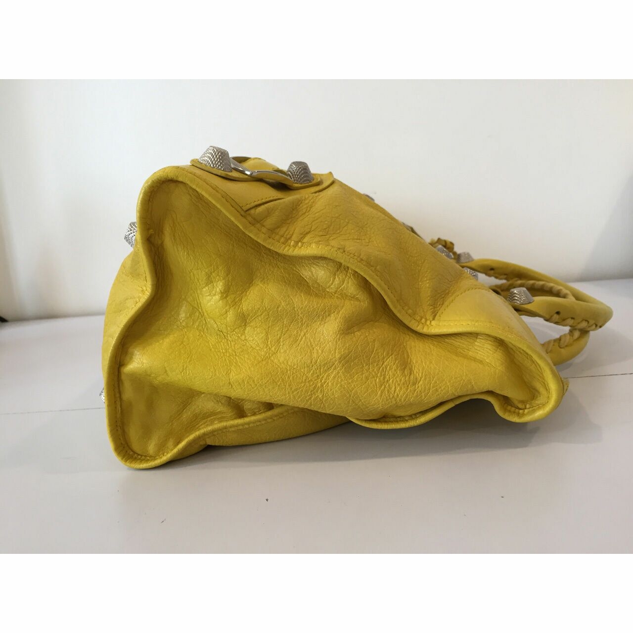 Balenciaga City Giant Yellow Handbag