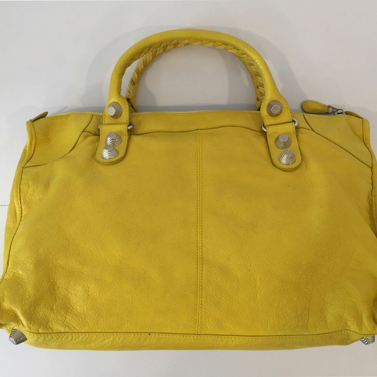 Balenciaga City Giant Yellow Handbag