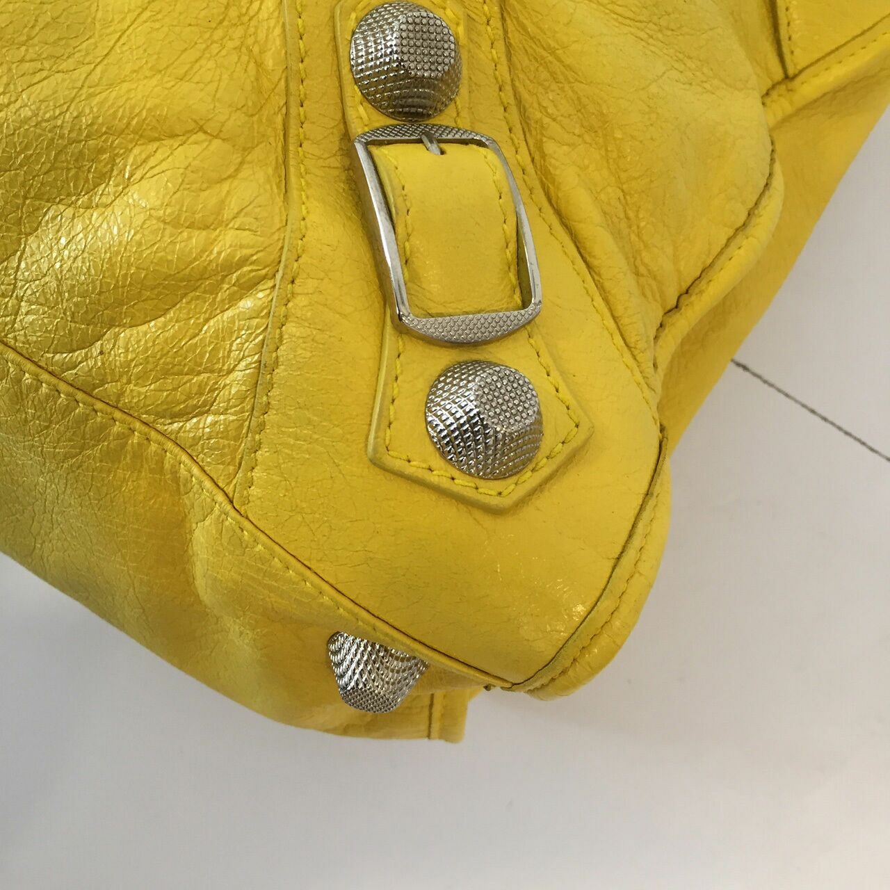 Balenciaga City Giant Yellow Handbag