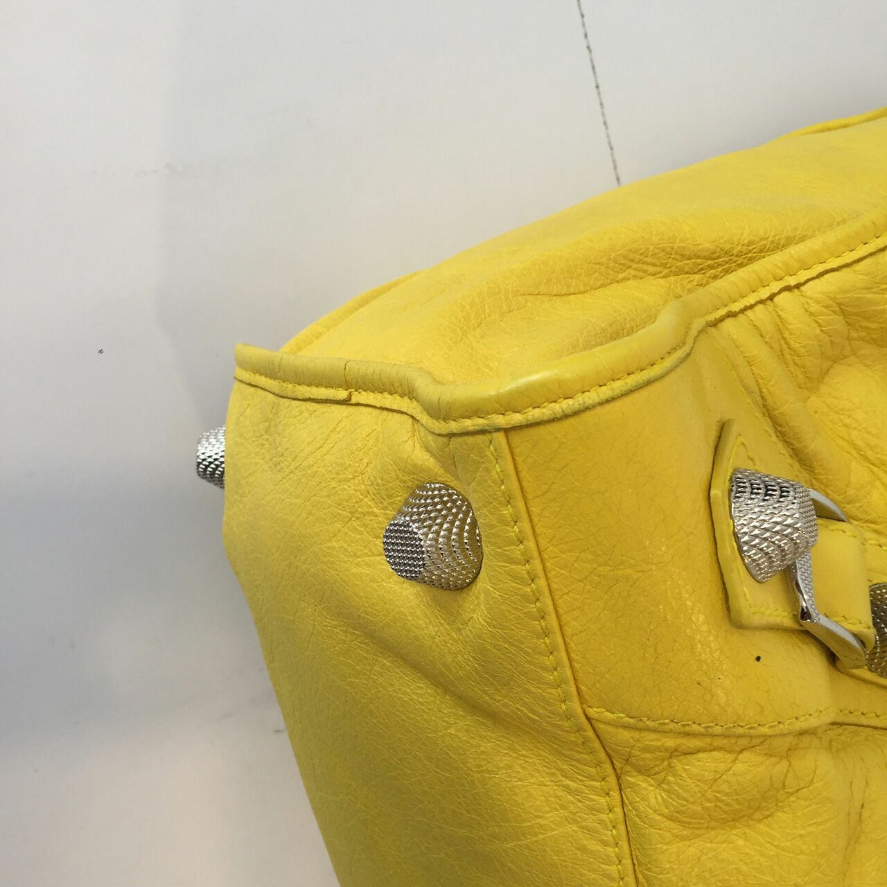 Balenciaga City Giant Yellow Handbag