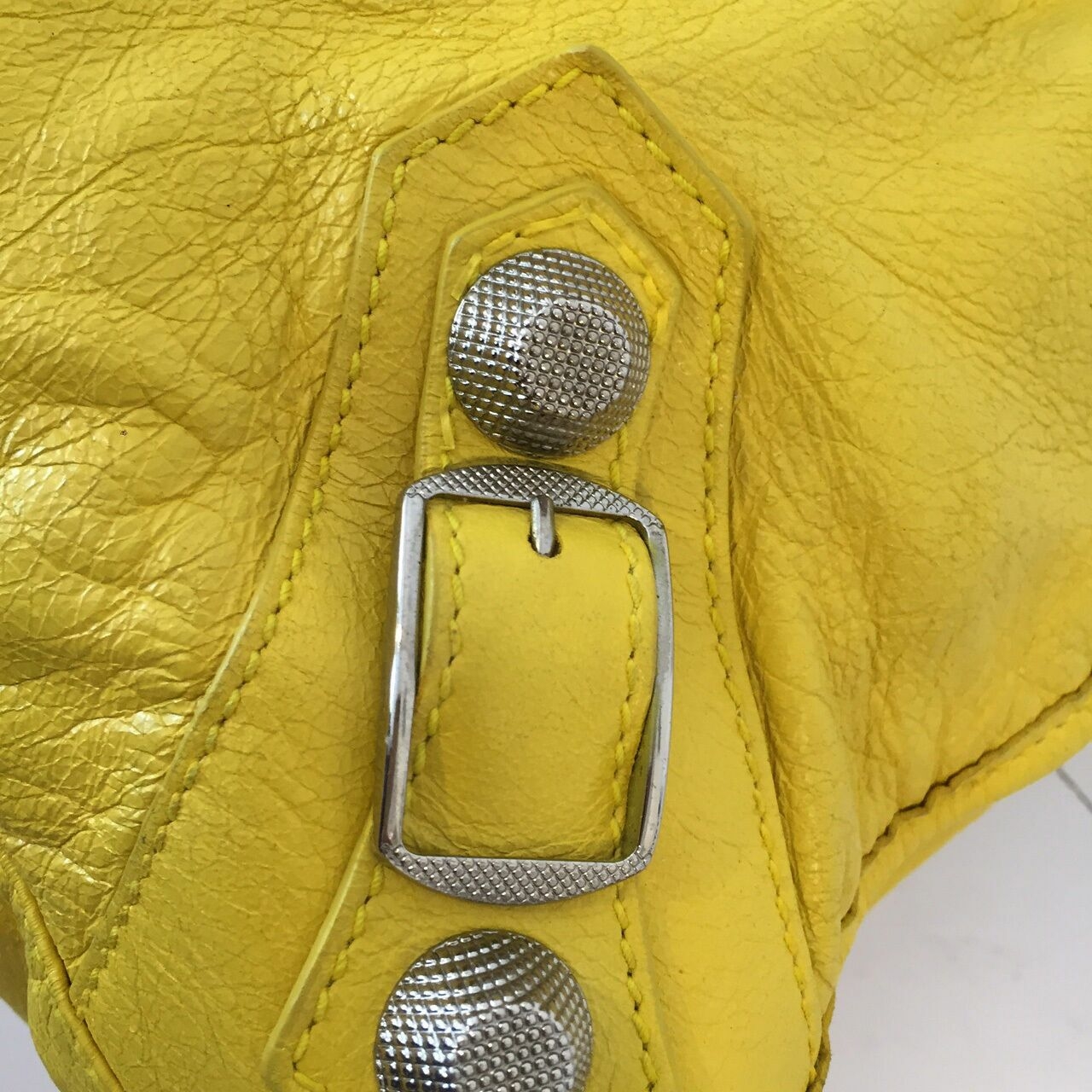 Balenciaga City Giant Yellow Handbag