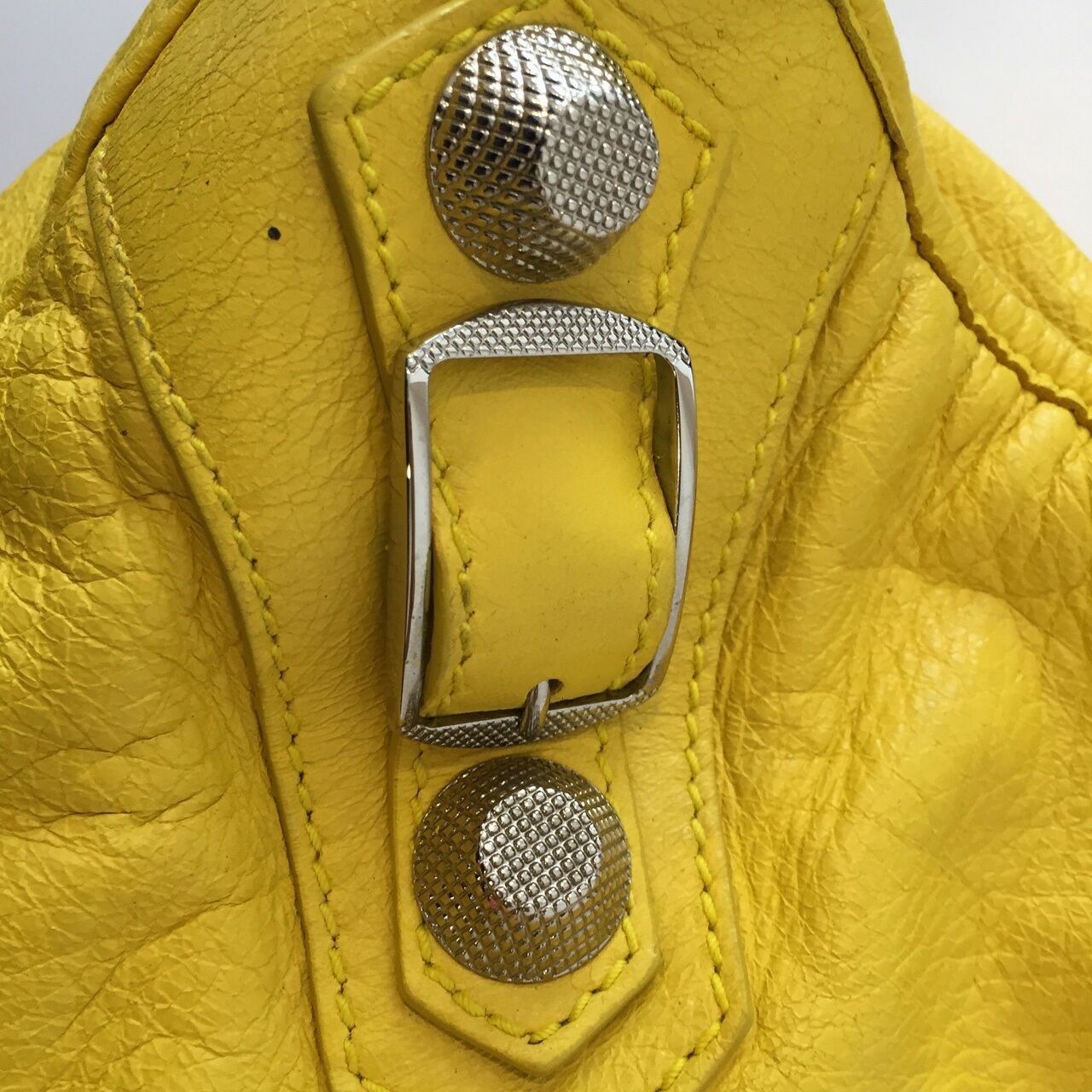 Balenciaga City Giant Yellow Handbag