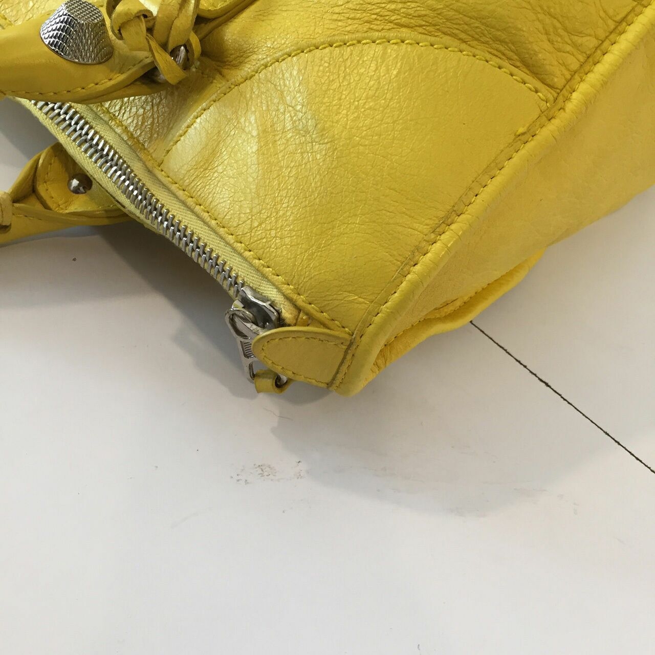 Balenciaga City Giant Yellow Handbag