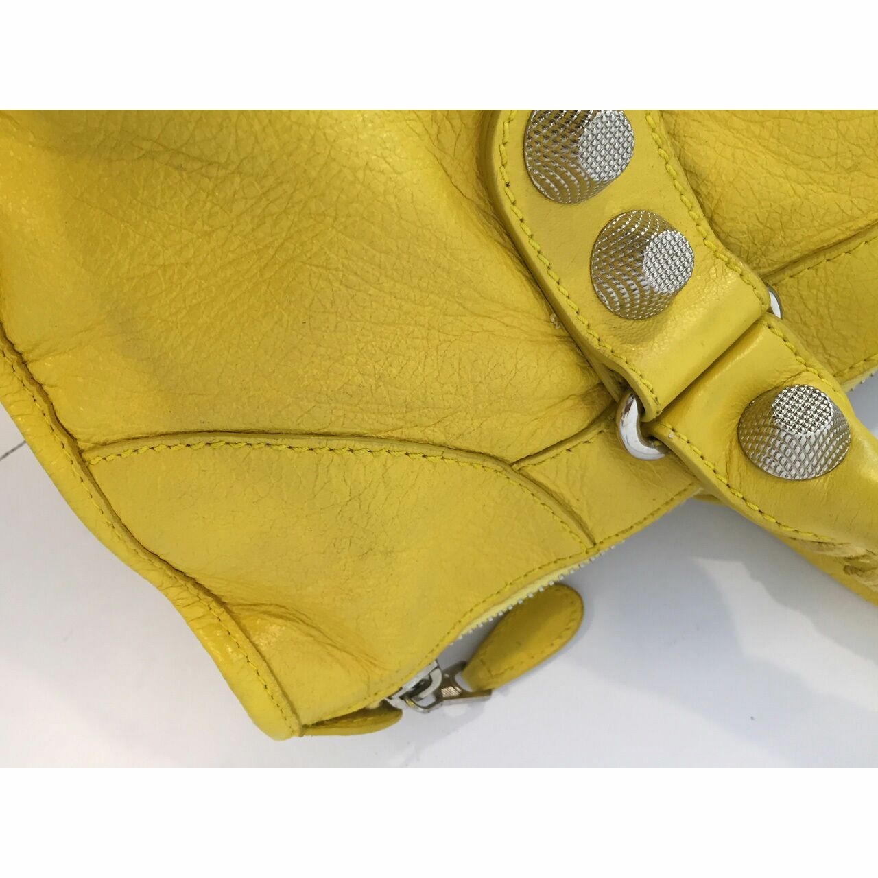 Balenciaga City Giant Yellow Handbag