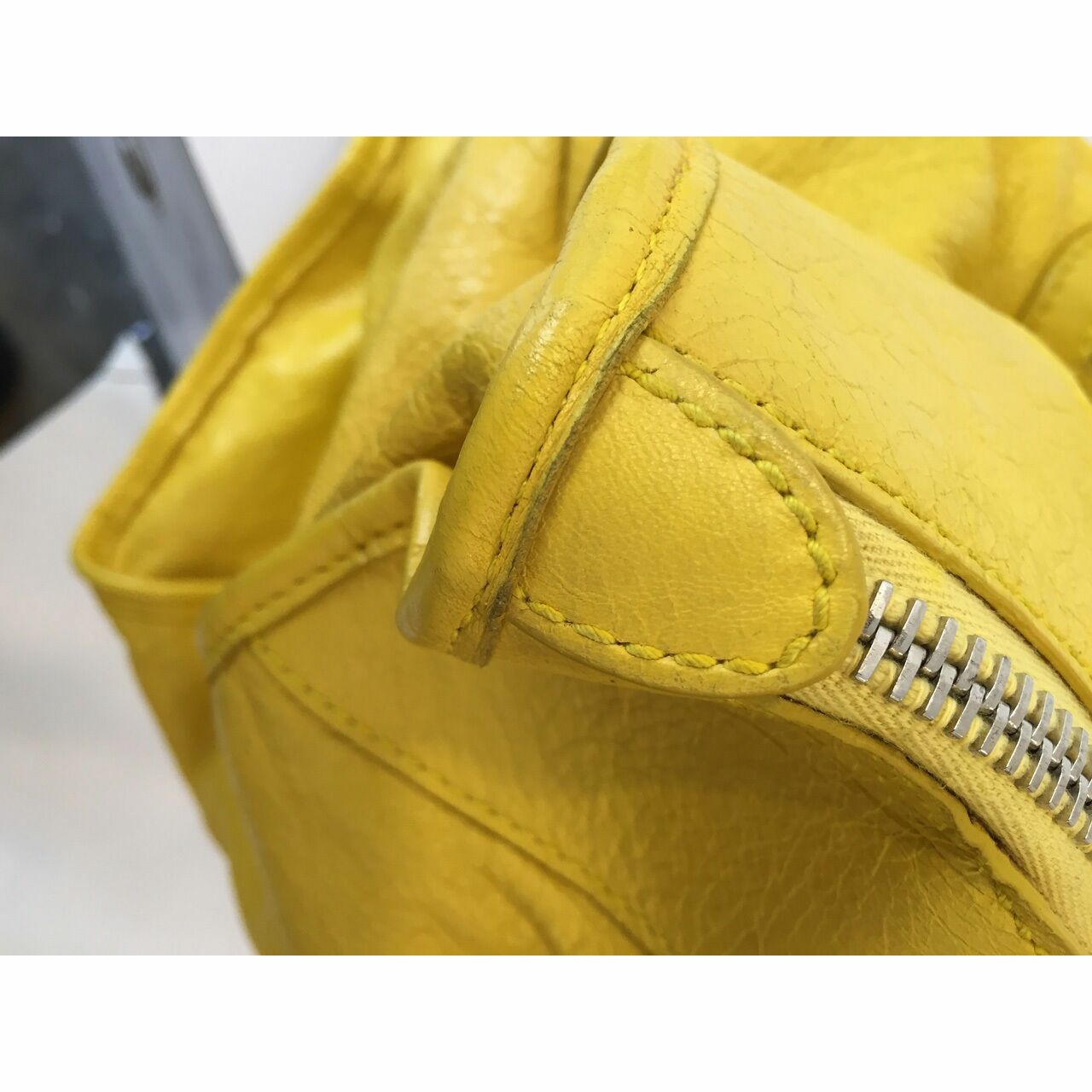 Balenciaga City Giant Yellow Handbag