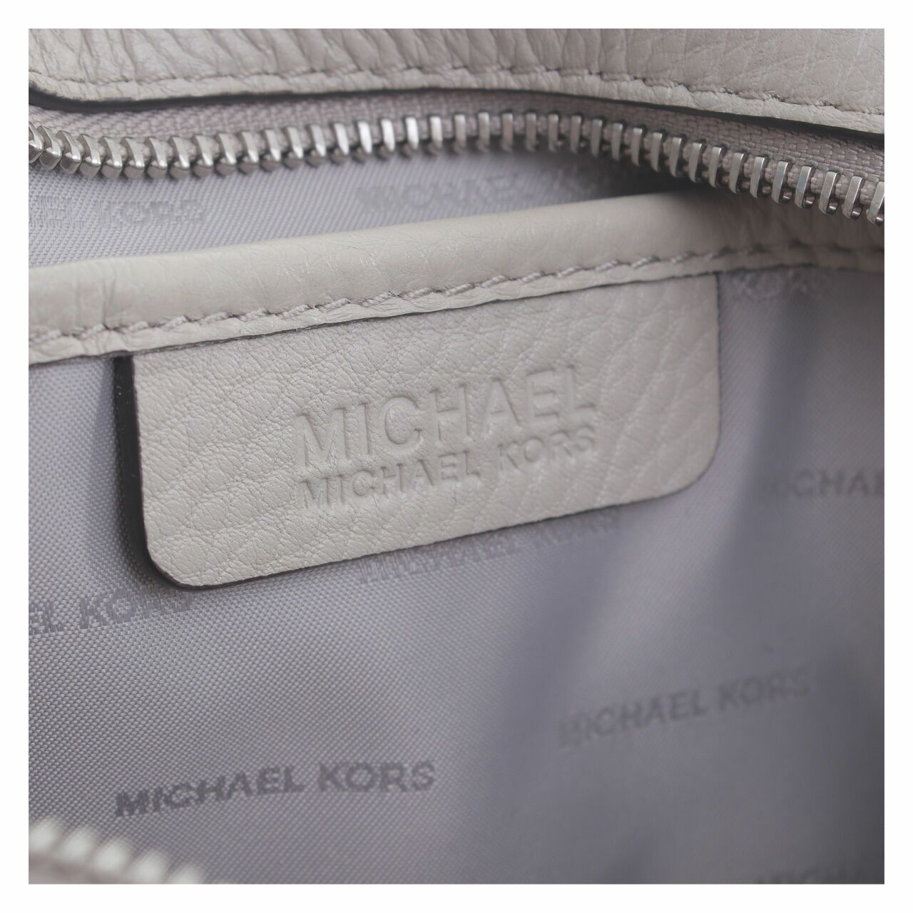 Michael Kors Ginny Medium Taupe Leather Sling Bag