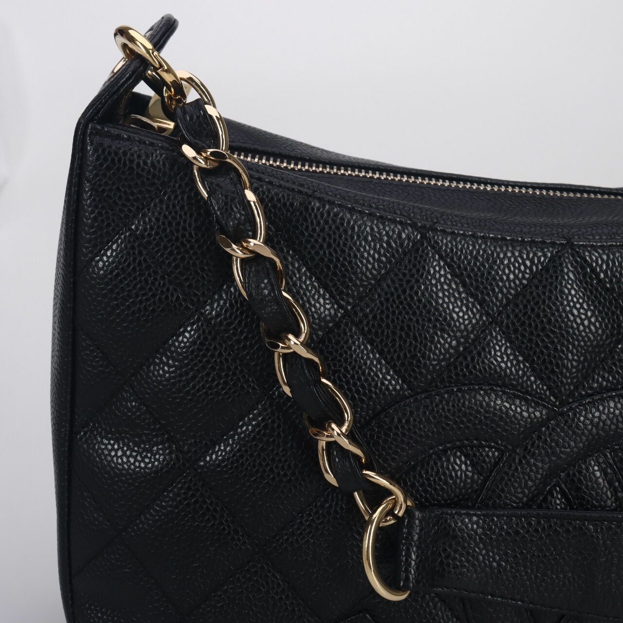 Chanel Caviar Leather Timeless CC Shoulder Bag