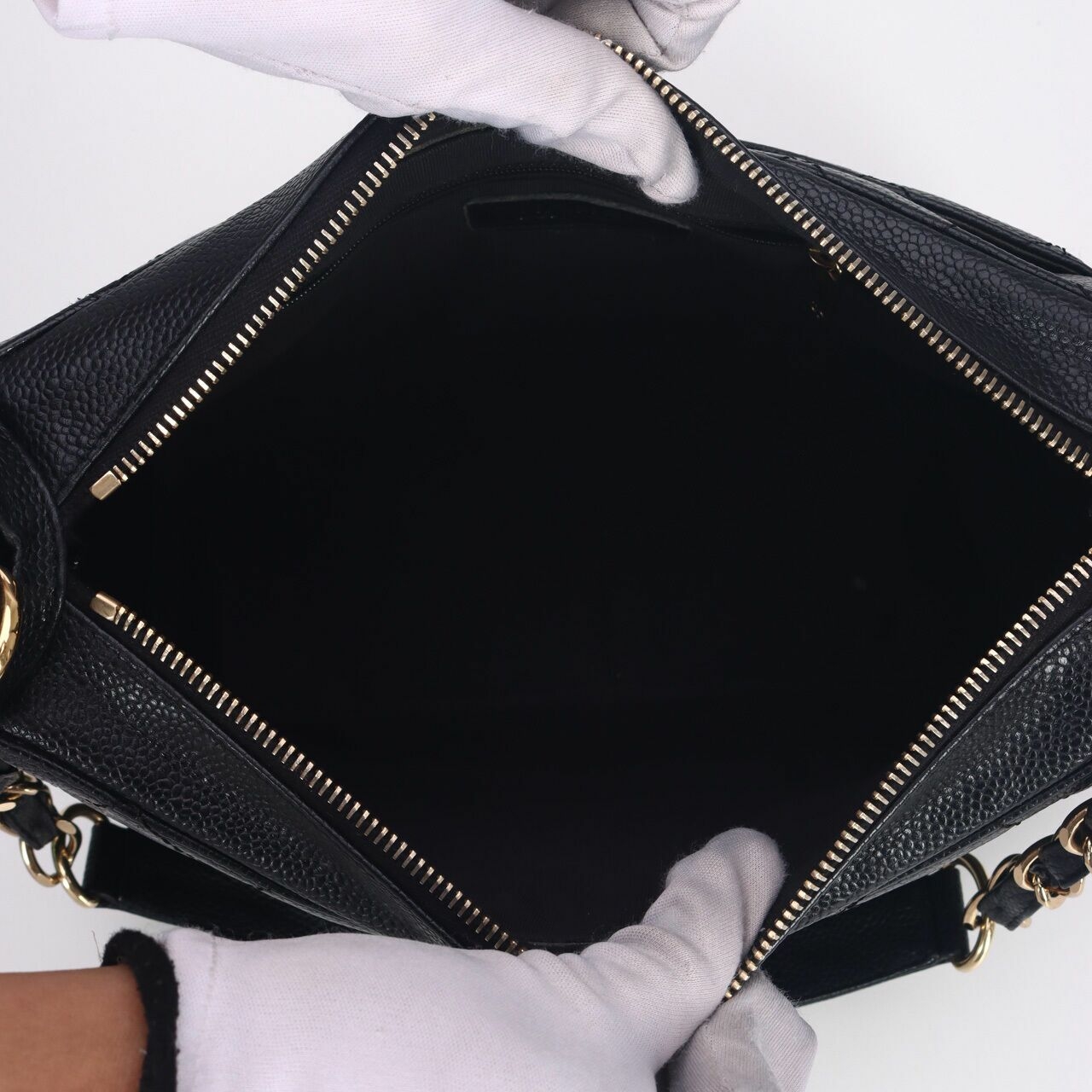 Chanel Caviar Leather Timeless CC Shoulder Bag