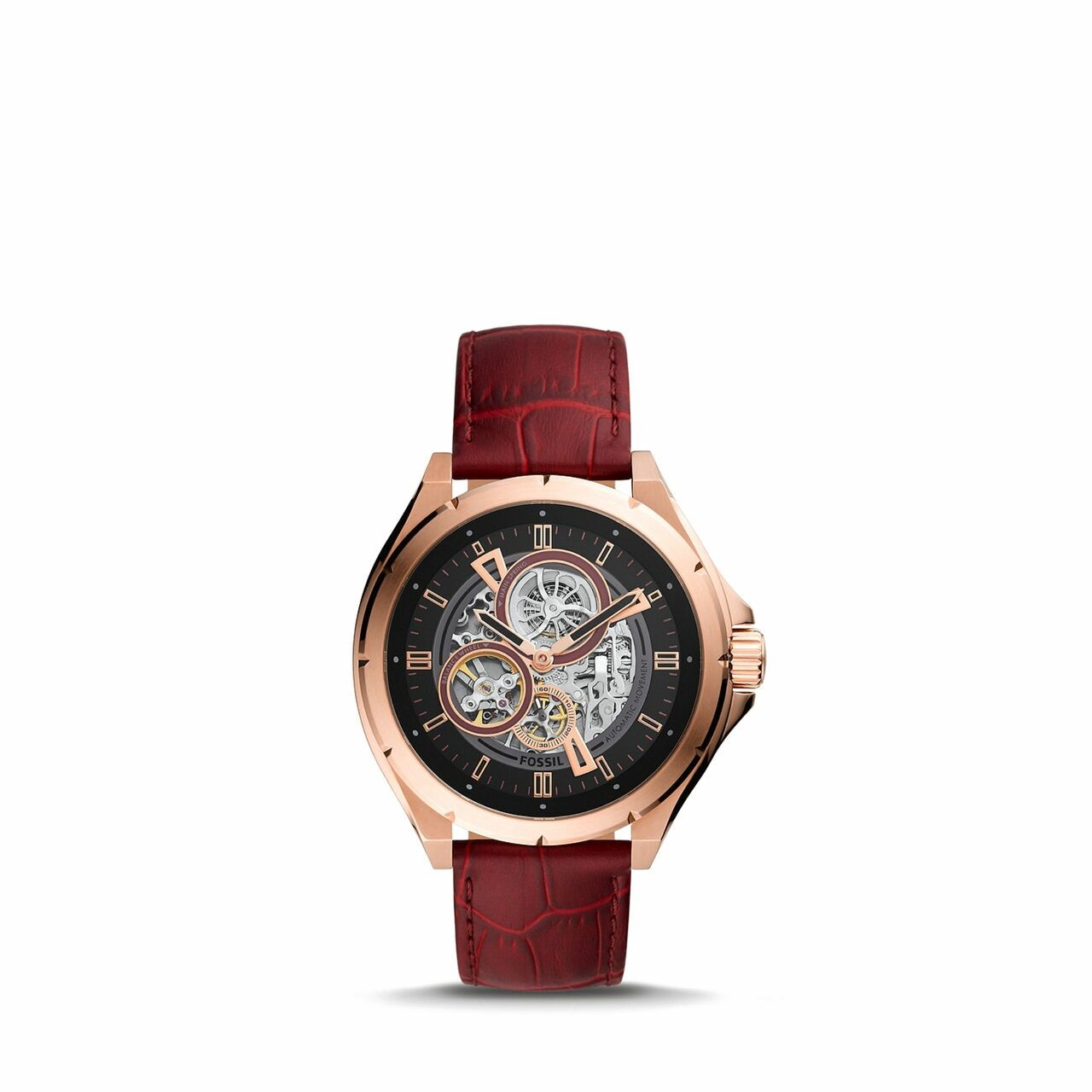 Fossil Bq2660 Automatic Silicone Red