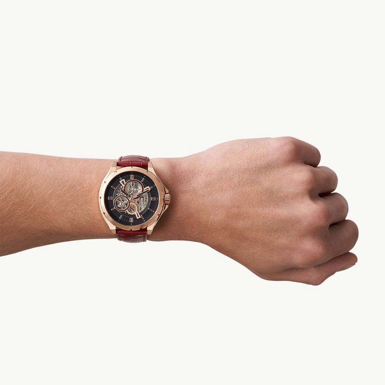 Fossil Bq2660 Automatic Silicone Red