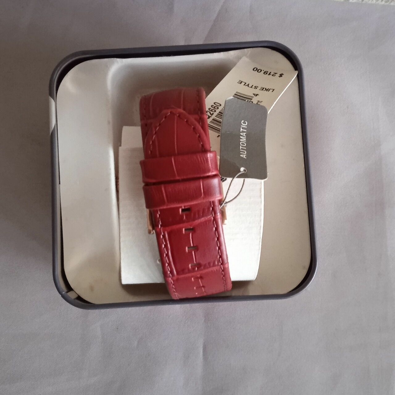 Fossil Bq2660 Automatic Silicone Red