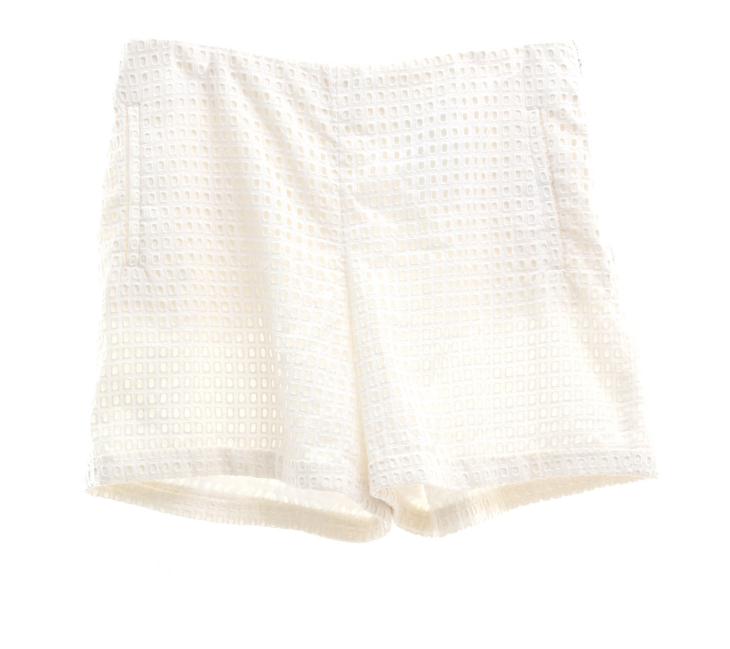 H&M Off White Perforated Short Pants