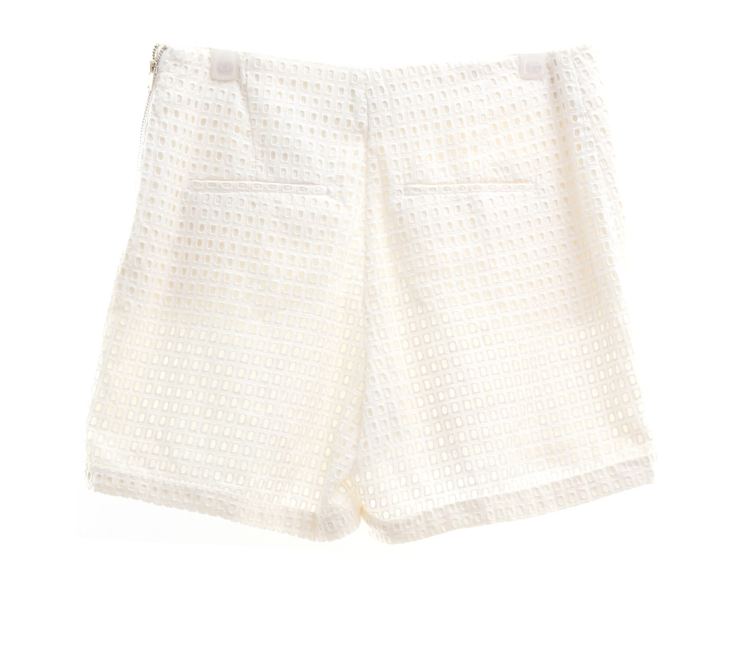 H&M Off White Perforated Short Pants