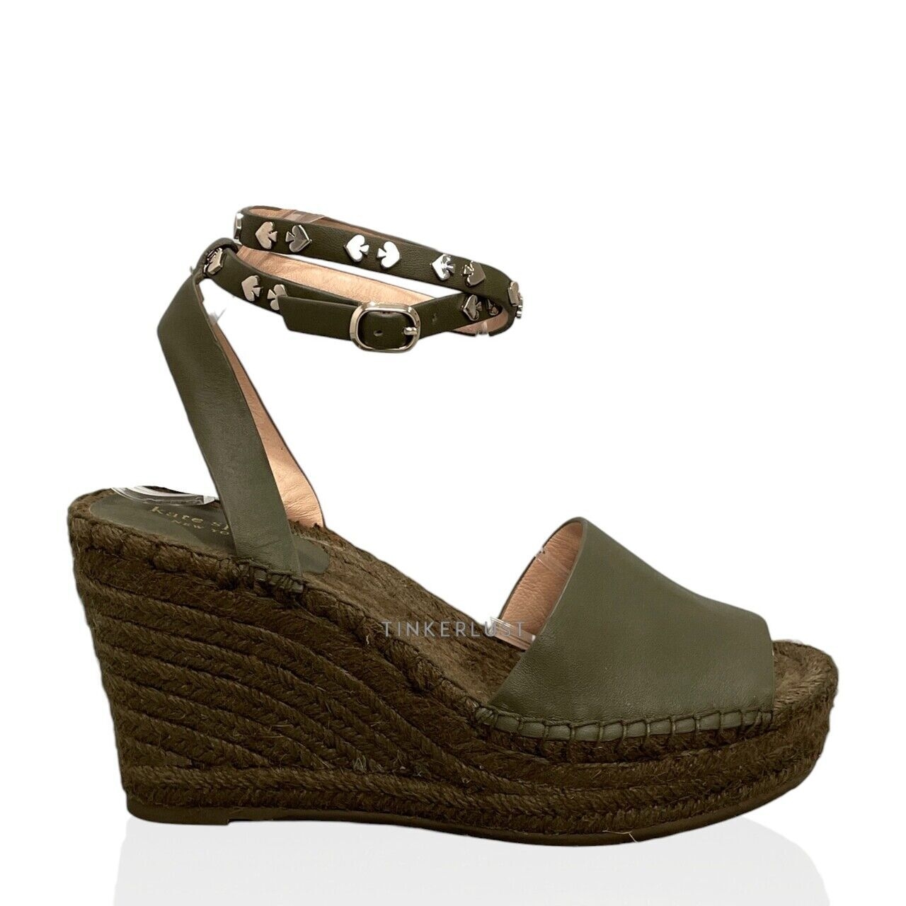 Kate Spade Frenchy Green Espadrilles Wedges