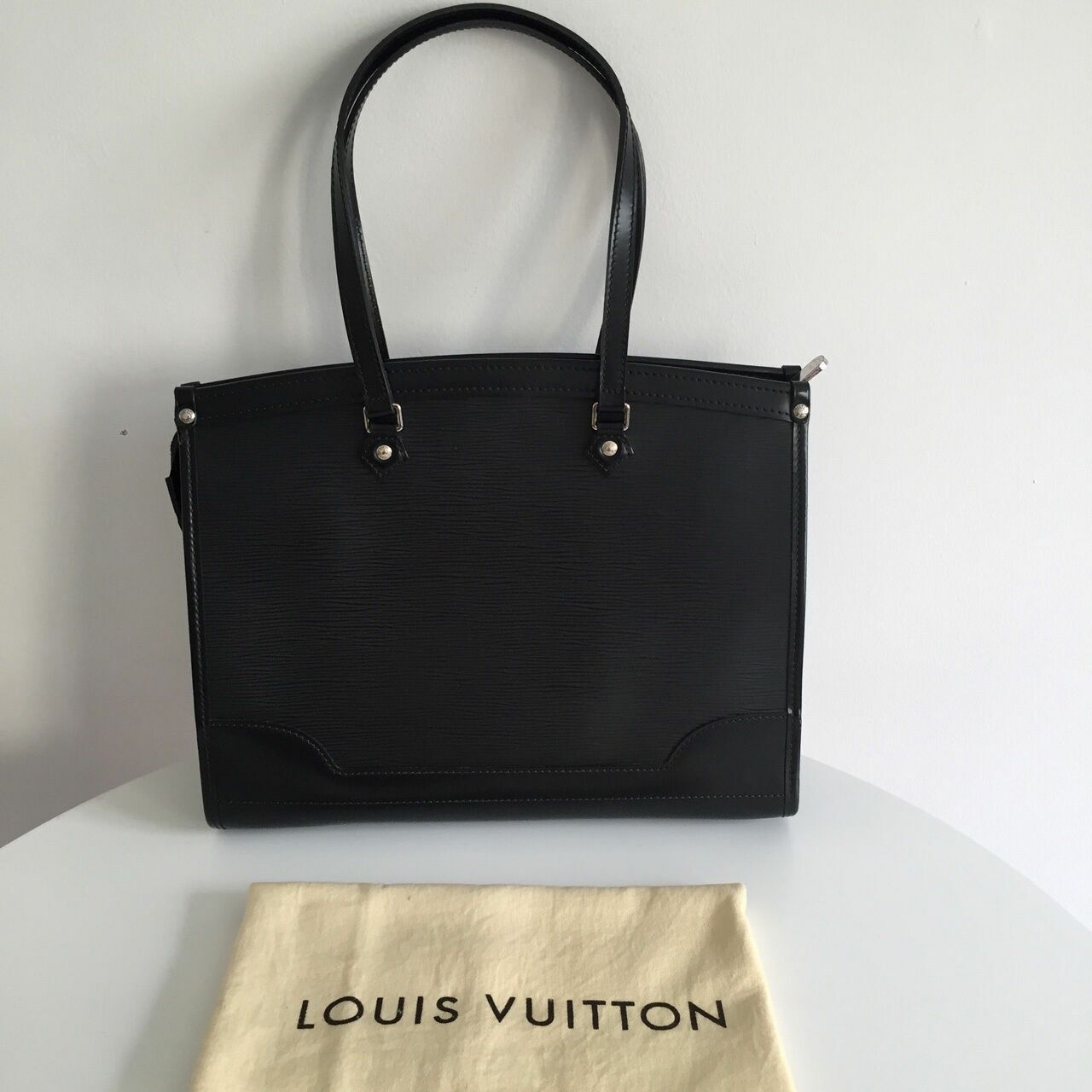 Louis Vuitton Madeleine Epi Leather Black Shoulder Bag