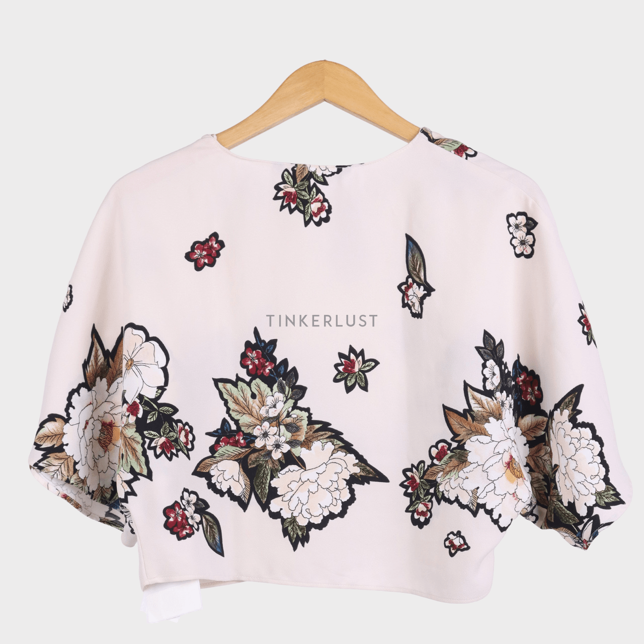 Zara Ivory Floral Blouse