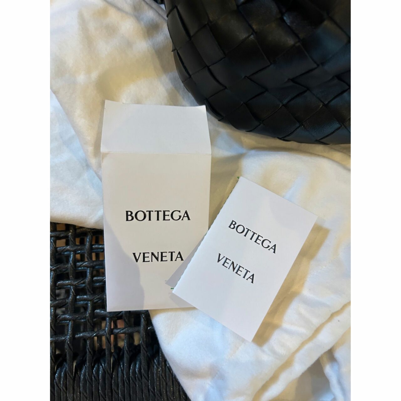 Bottega Veneta Teen Jodie Black Leather Handbag