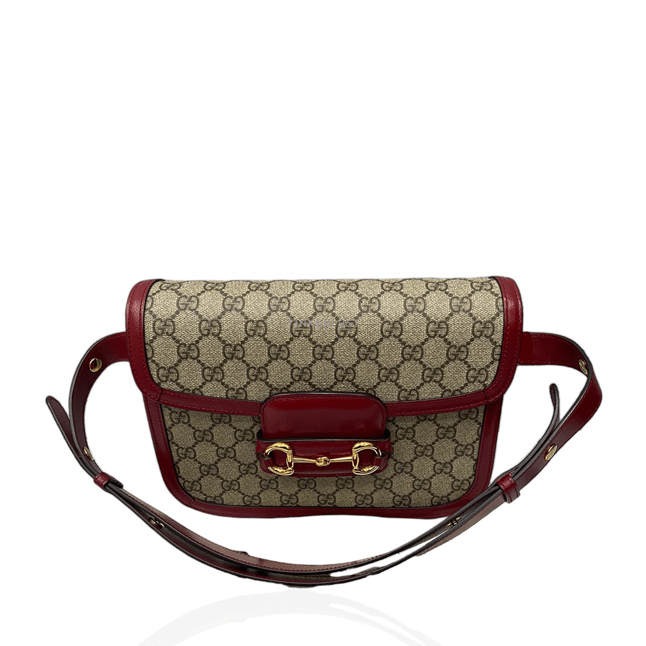 Gucci Horsebit Monogram Red GHW