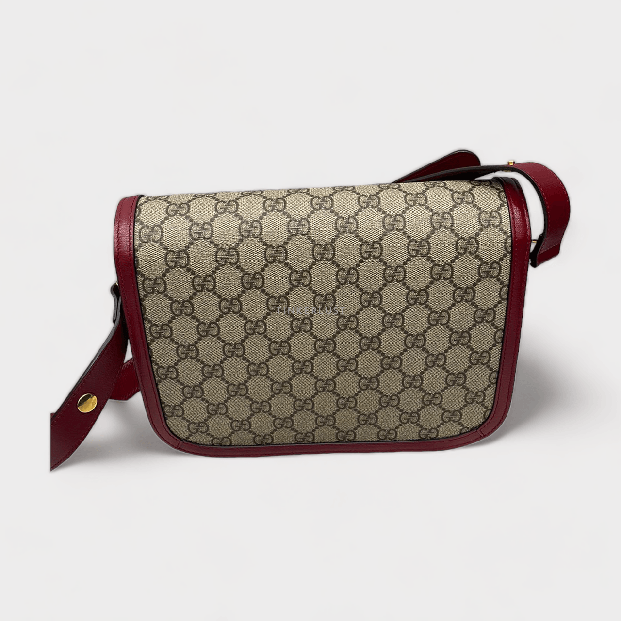 Gucci Horsebit Monogram Red GHW