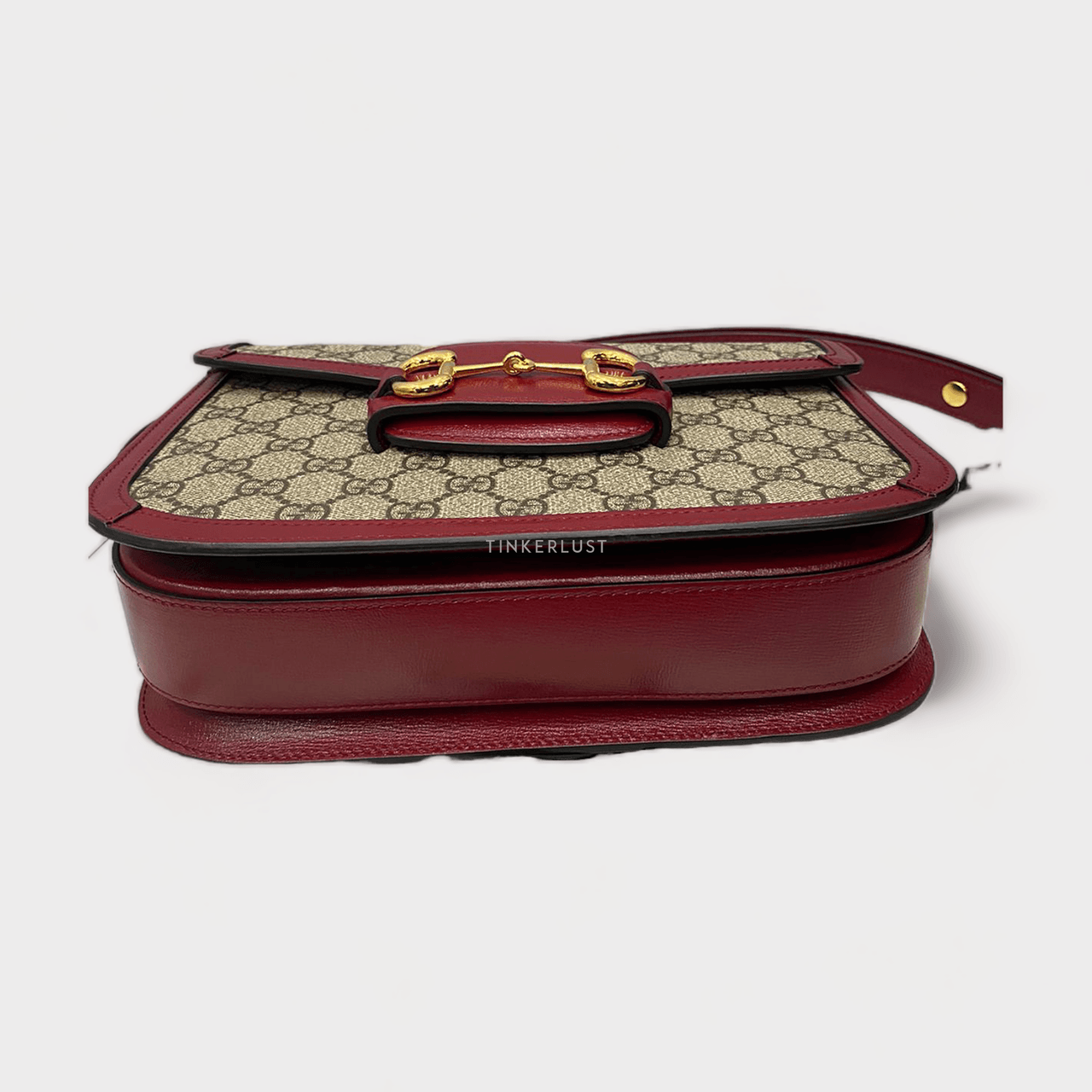 Gucci Horsebit Monogram Red GHW