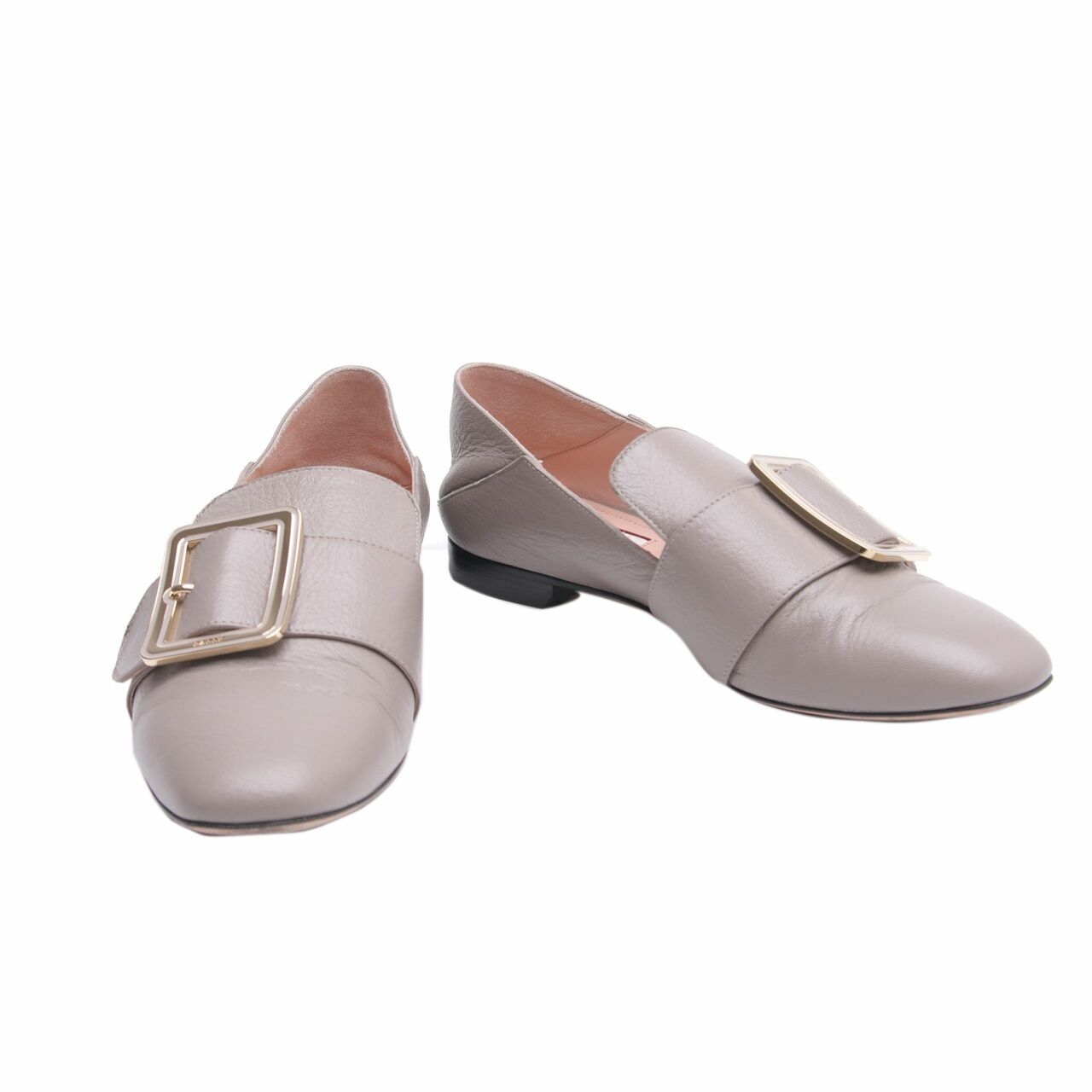 Bally Grey & Beige Janelle Loafers Flats