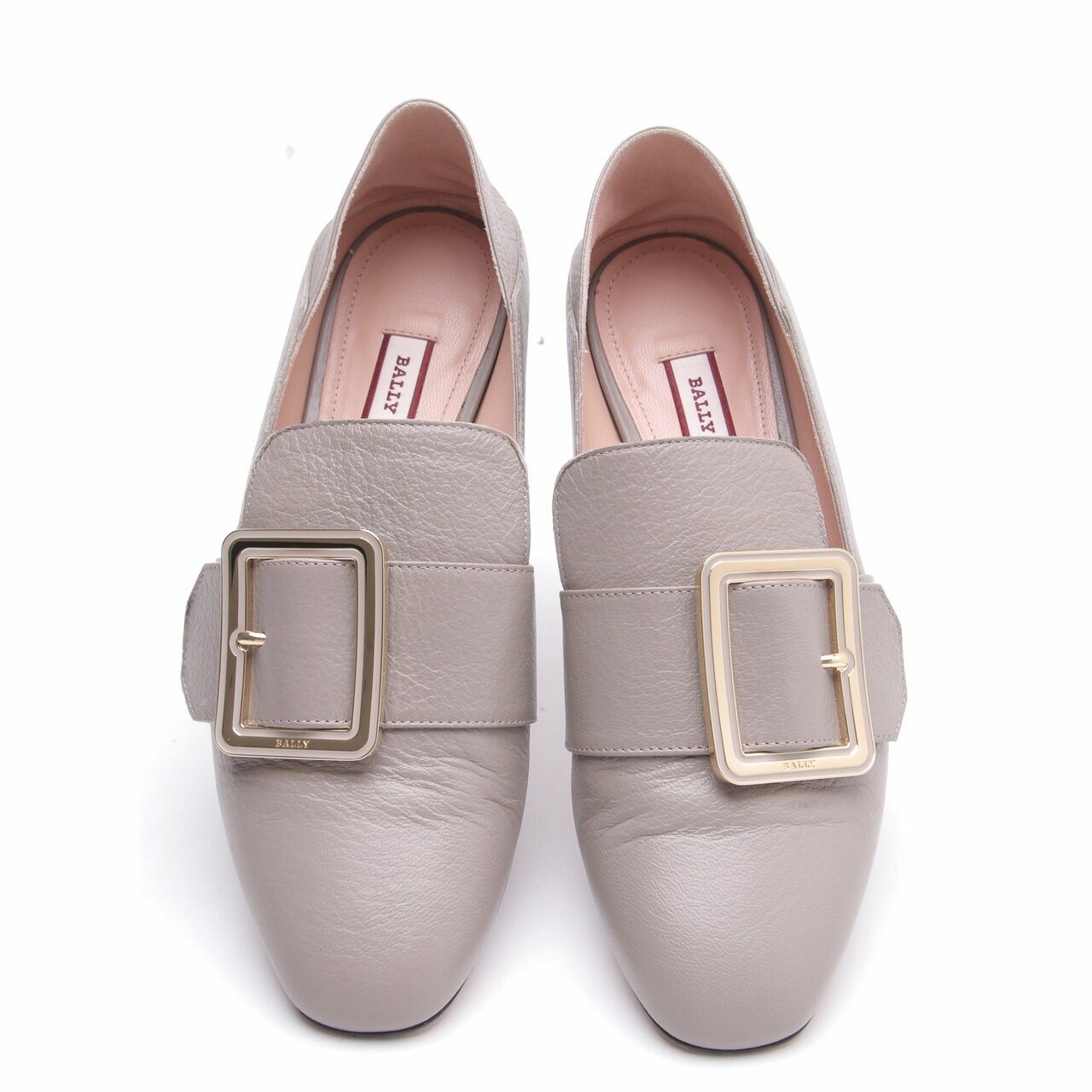 Bally Grey & Beige Janelle Loafers Flats