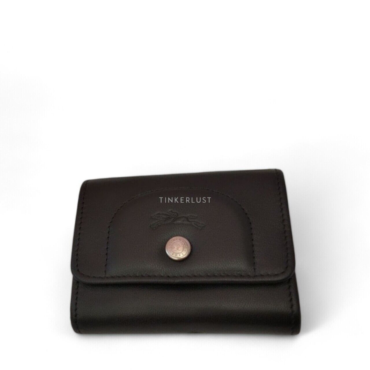 Longchamp in Leather Black Card Case Wallet