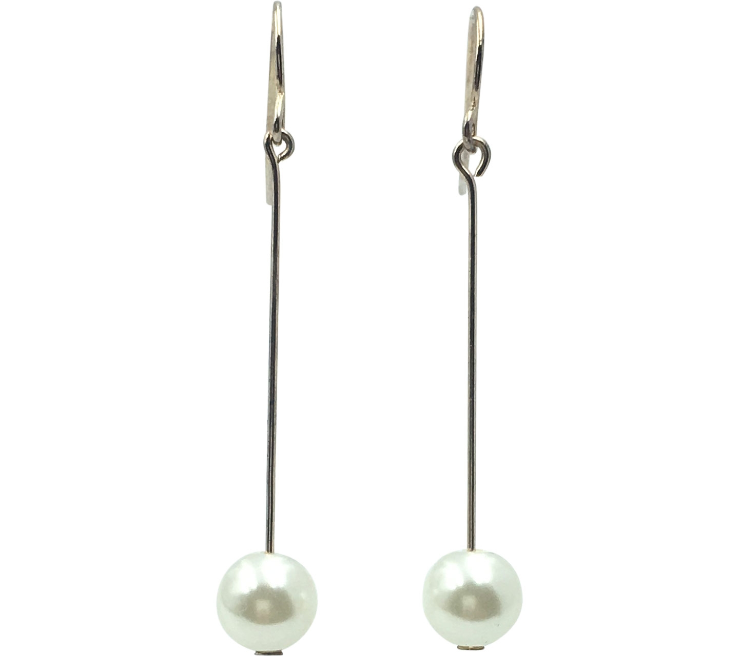 Lovisa Gold Line On White Pearls Earrings