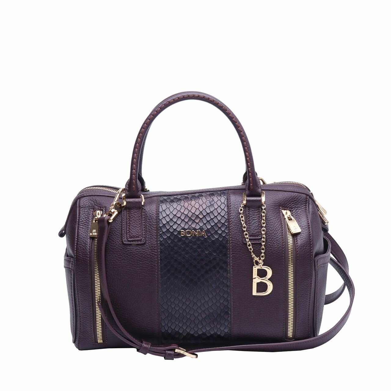 Bonia Burgundy Satchel