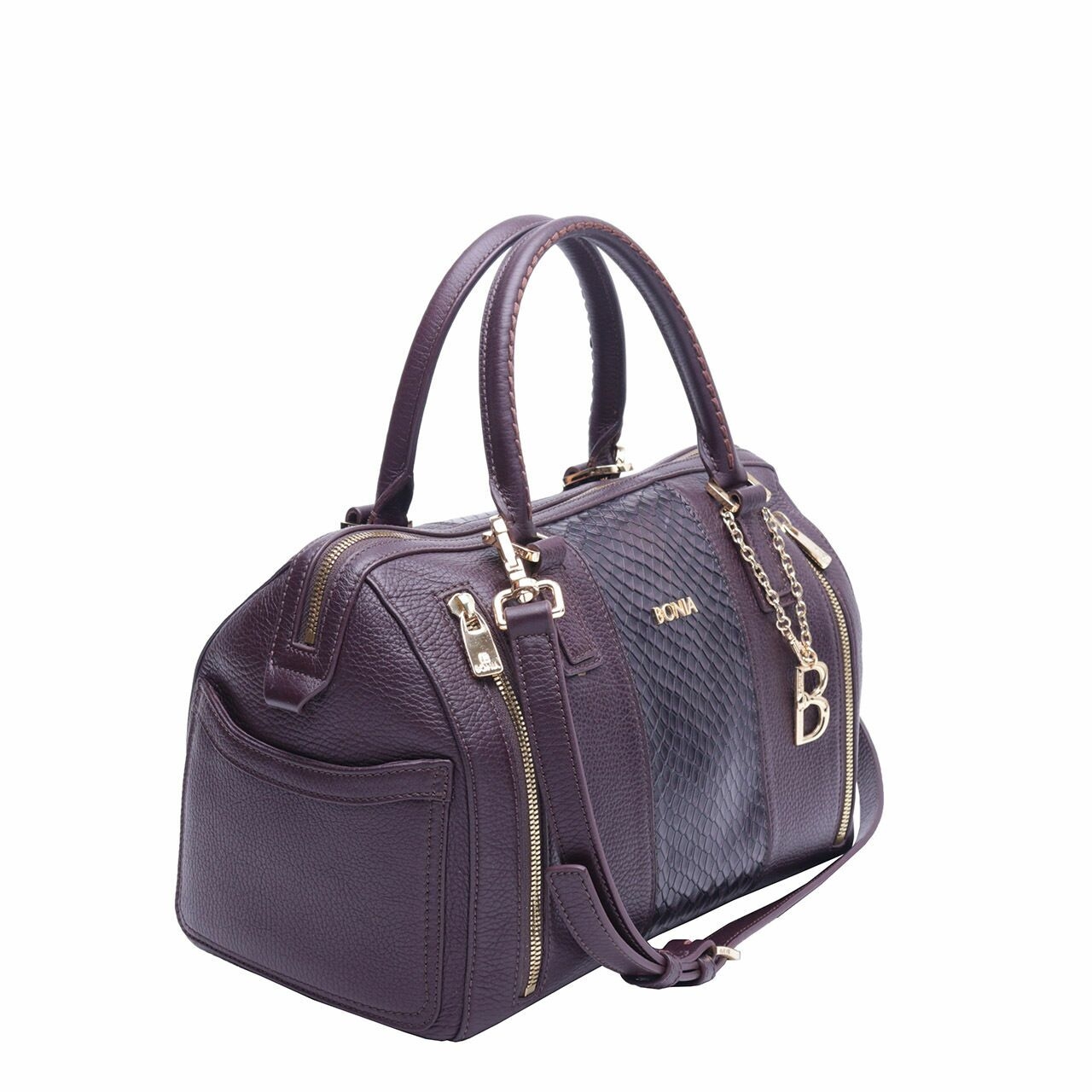 Bonia Burgundy Satchel