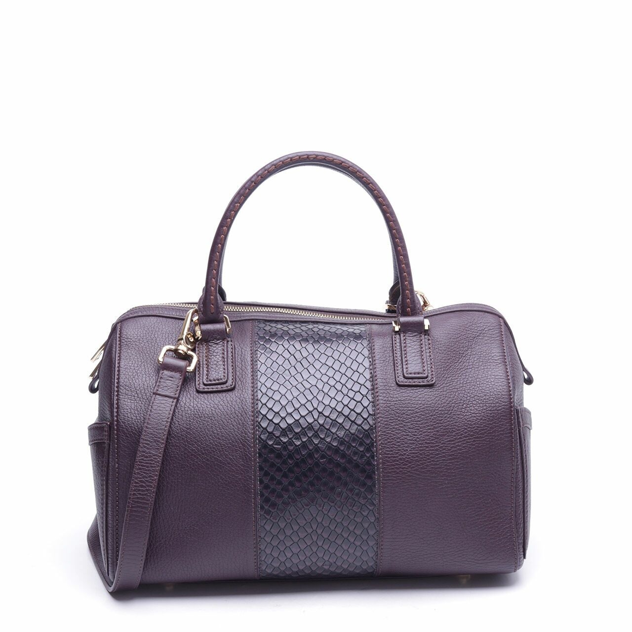 Bonia Burgundy Satchel