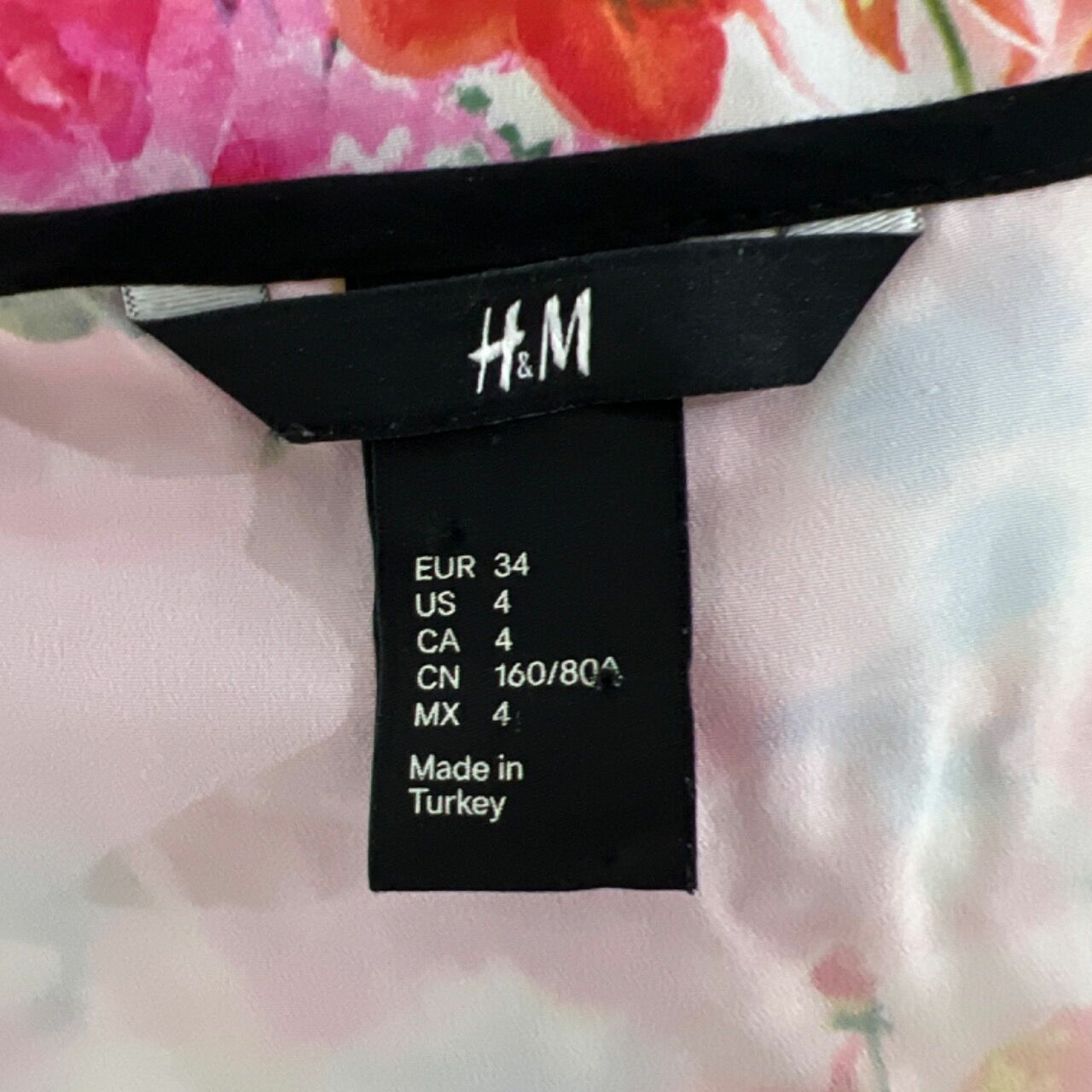 H&M White Floral Sleeveless