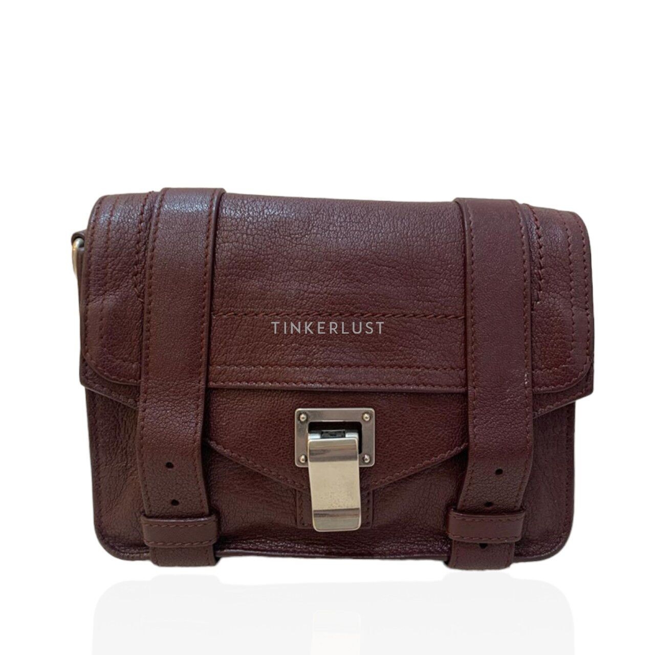 Proenza Schouler PS1 Mini in Oxblood SHW Sling Bag